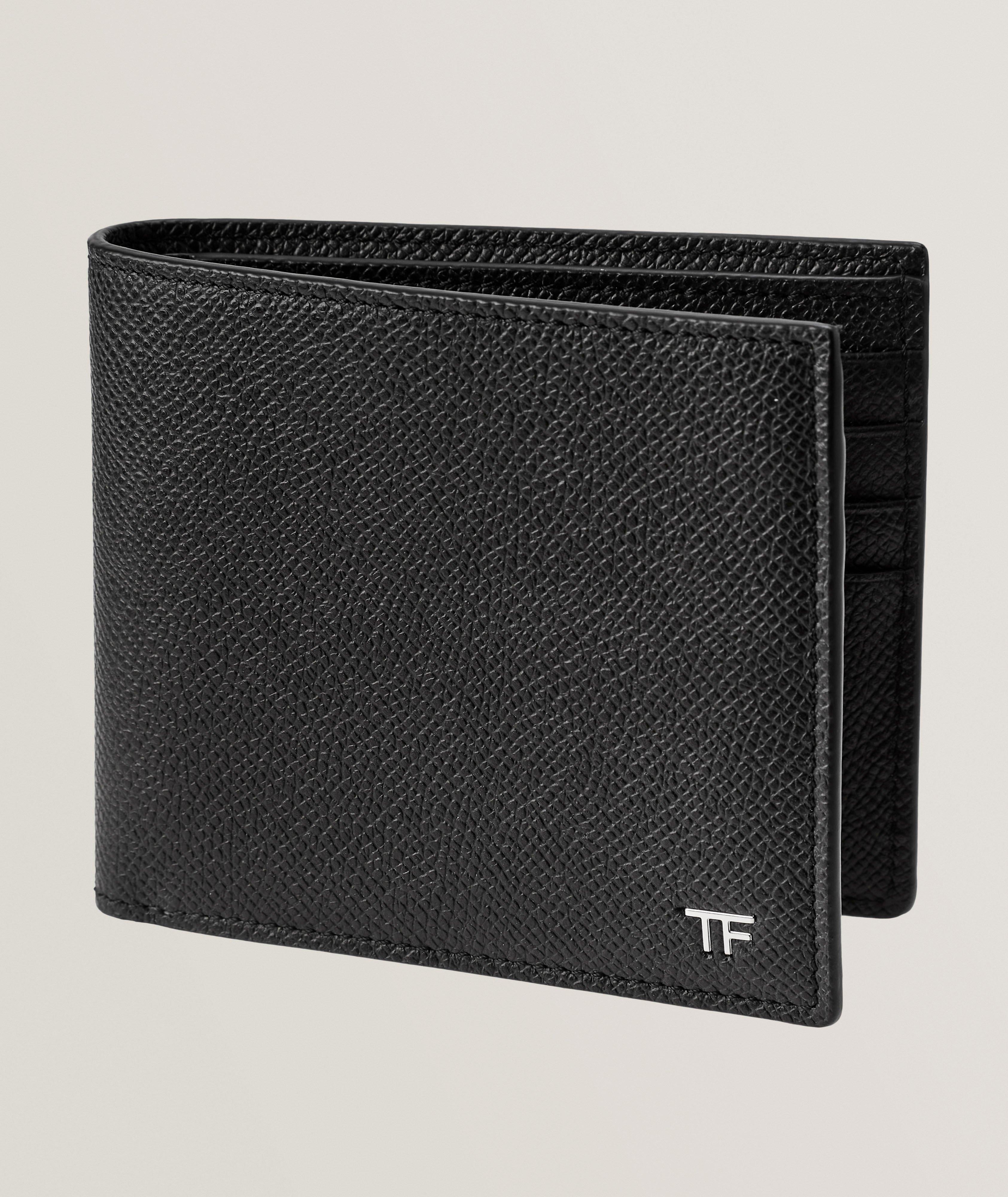 Grain Leather T Line Bifold Wallet  image 0