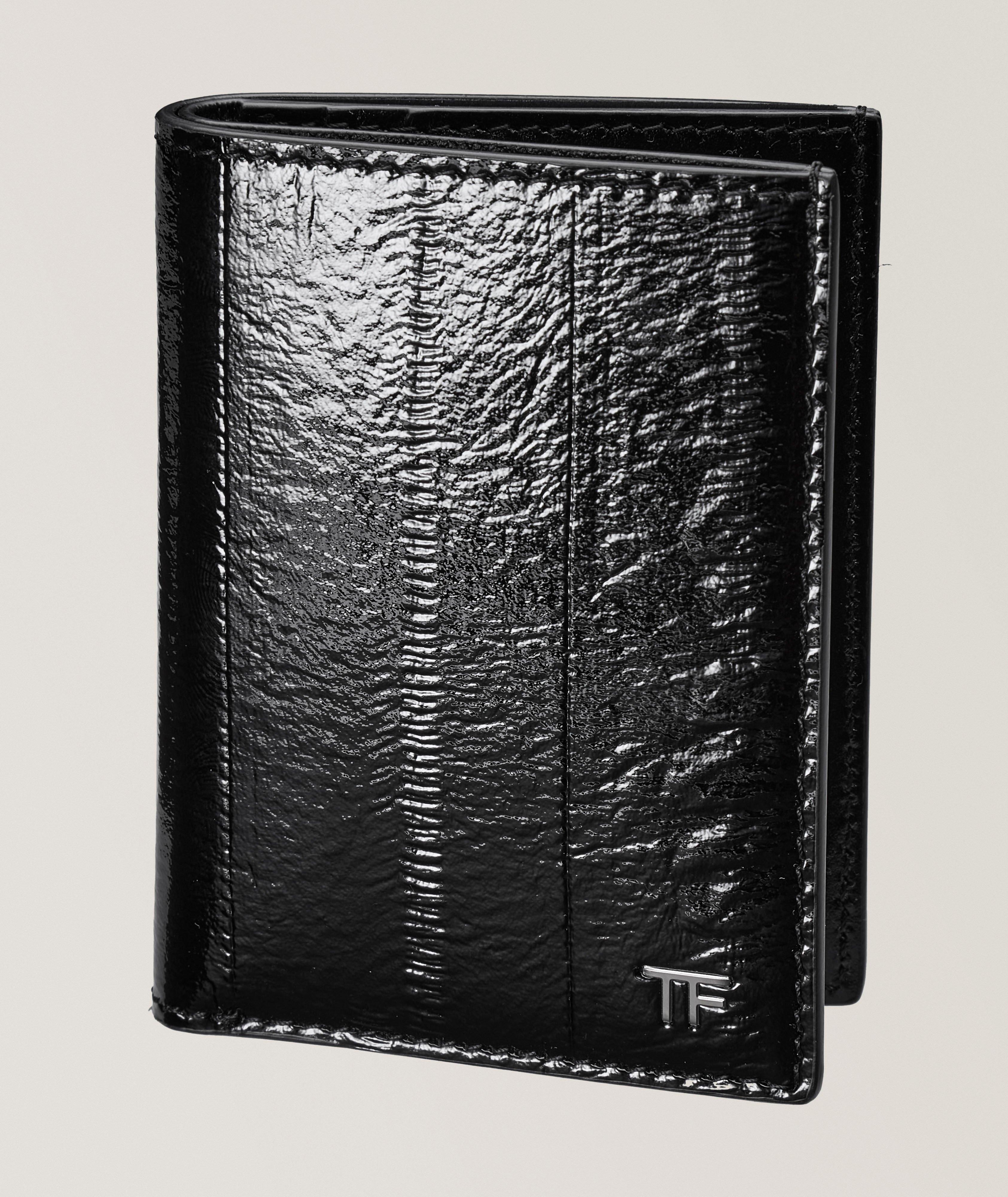 T-Line Patent Leather Folding Cardholder