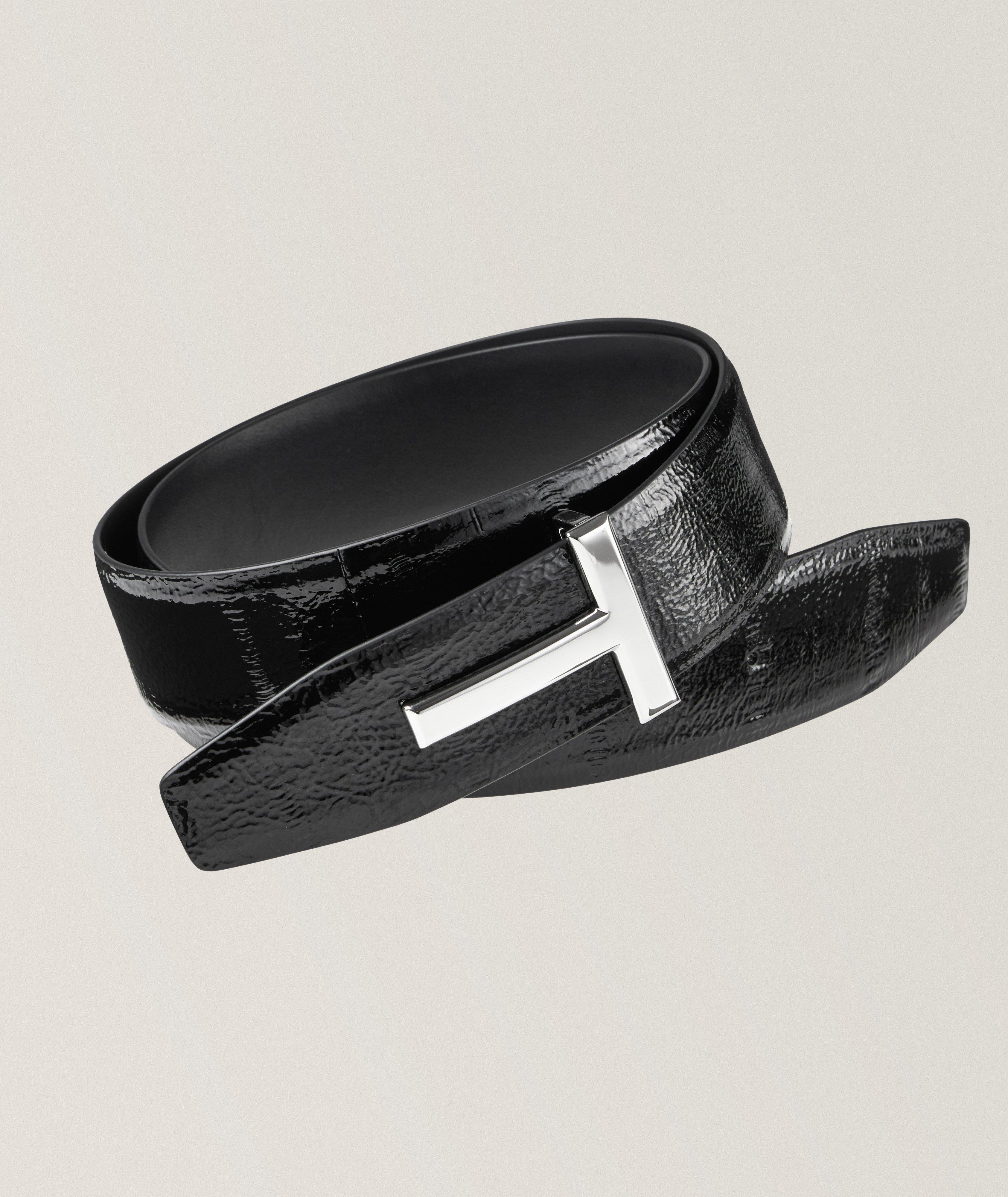 Reversible Printed Patent Leather T-Belt  image 0