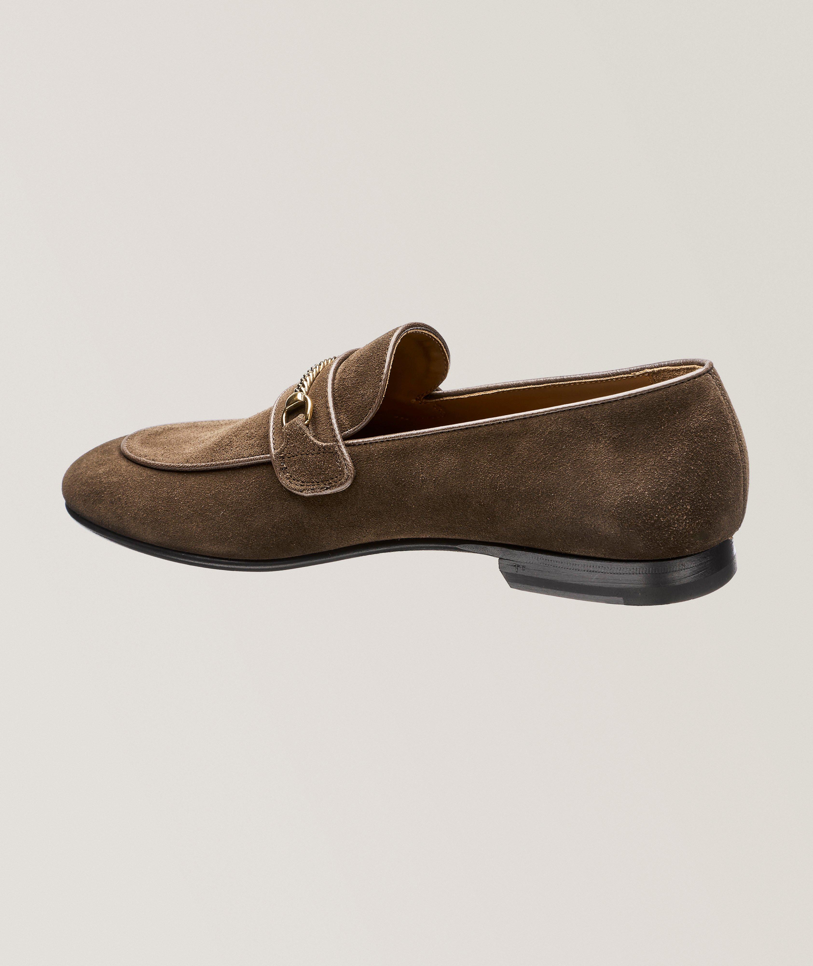 Liam Chain Suede Loafers  image 1