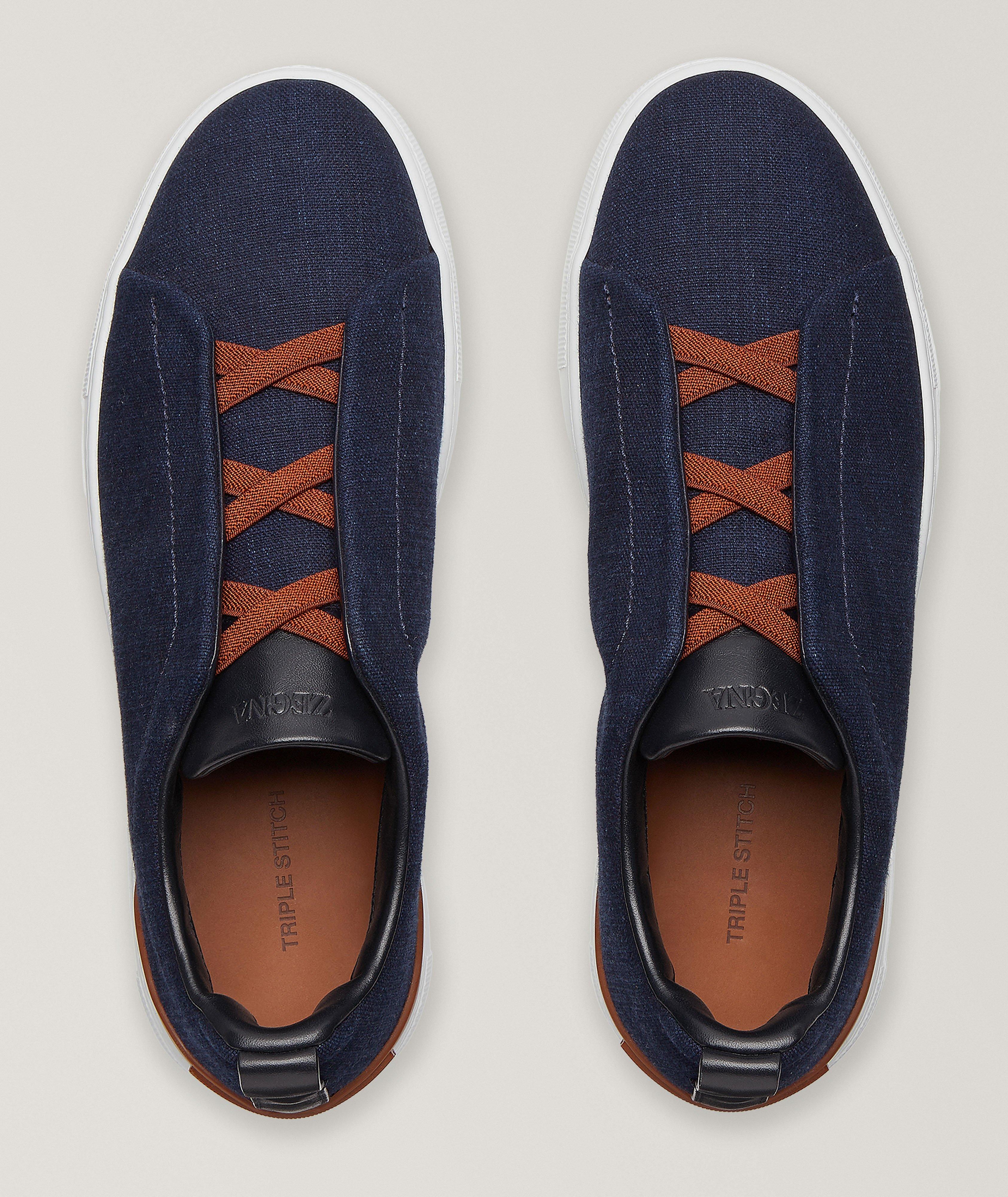 Chaussure sport en denim, collection Triple Stitch image 2