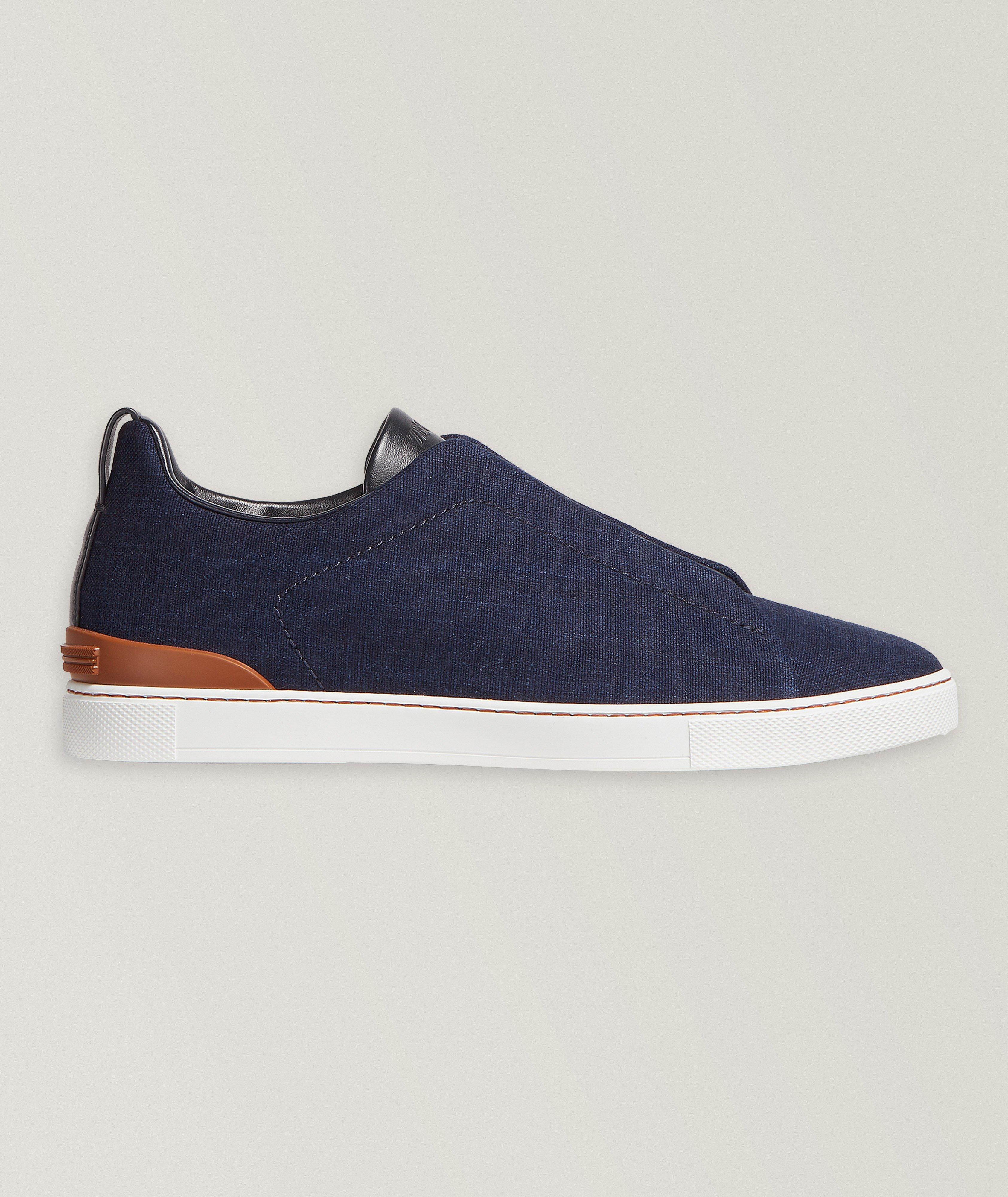 Chaussure sport en denim, collection Triple Stitch image 3