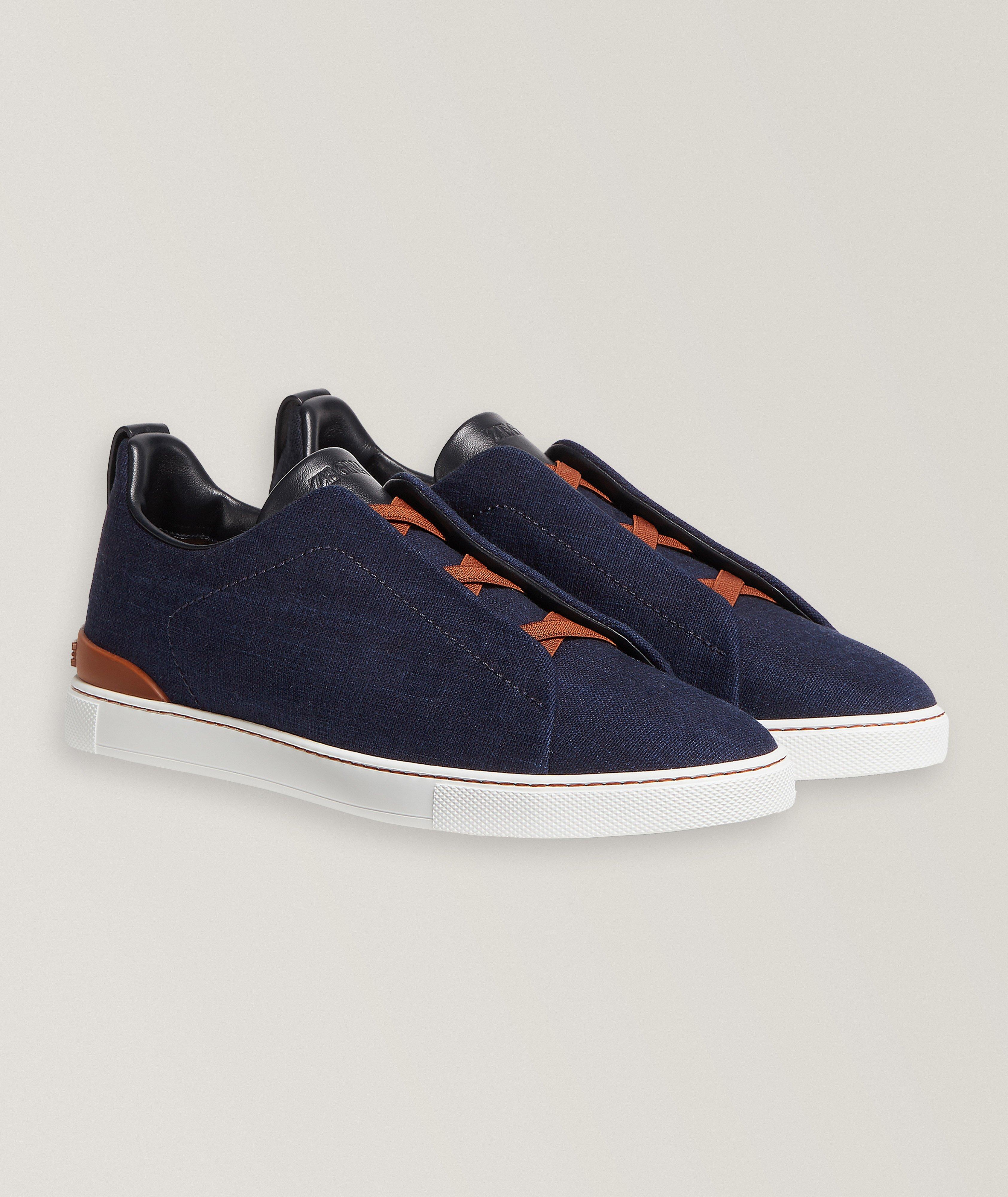 Chaussure sport en denim, collection Triple Stitch image 0