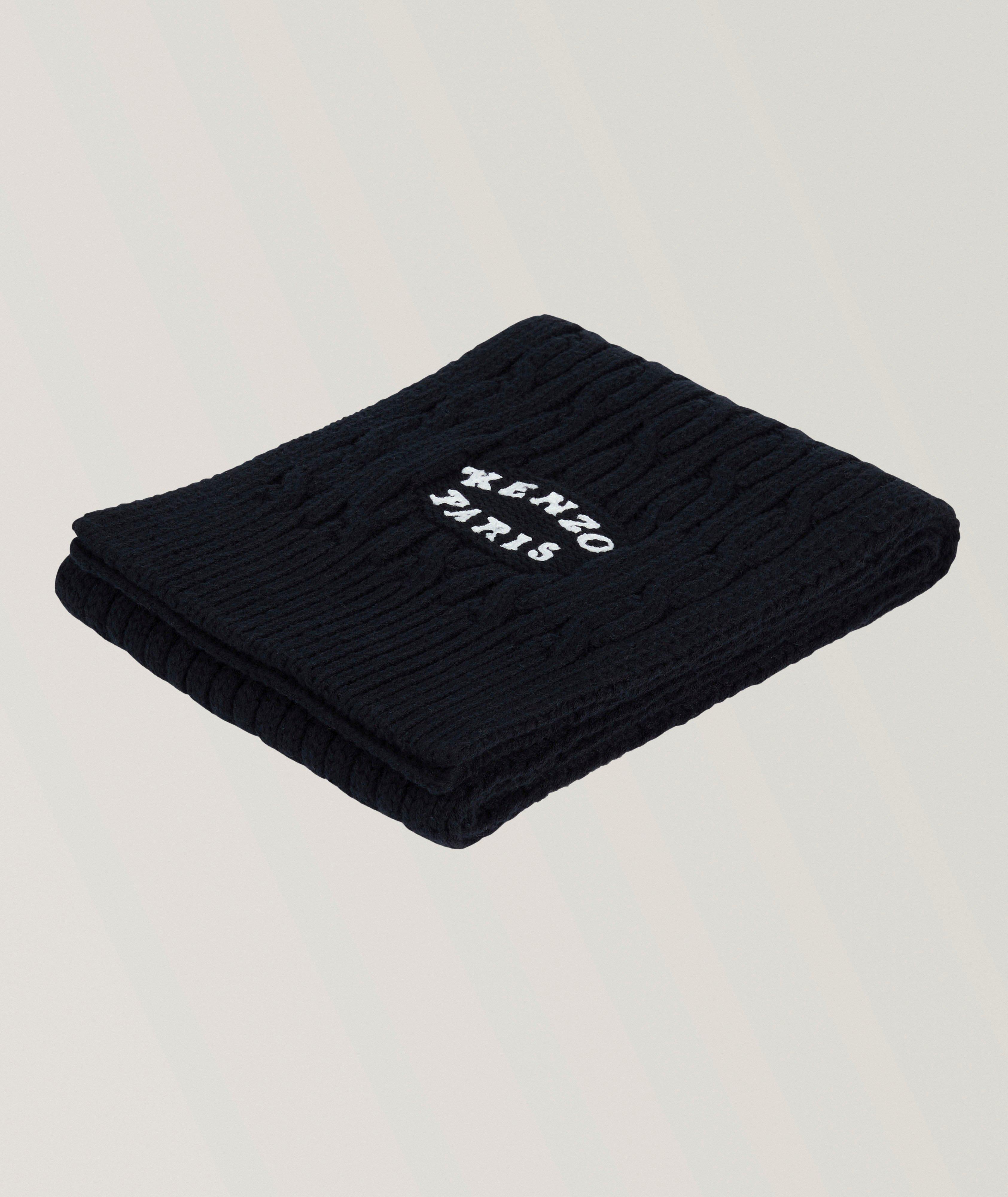 Kenzo Verdy Market Cable Knit Logo Scarf  image 2