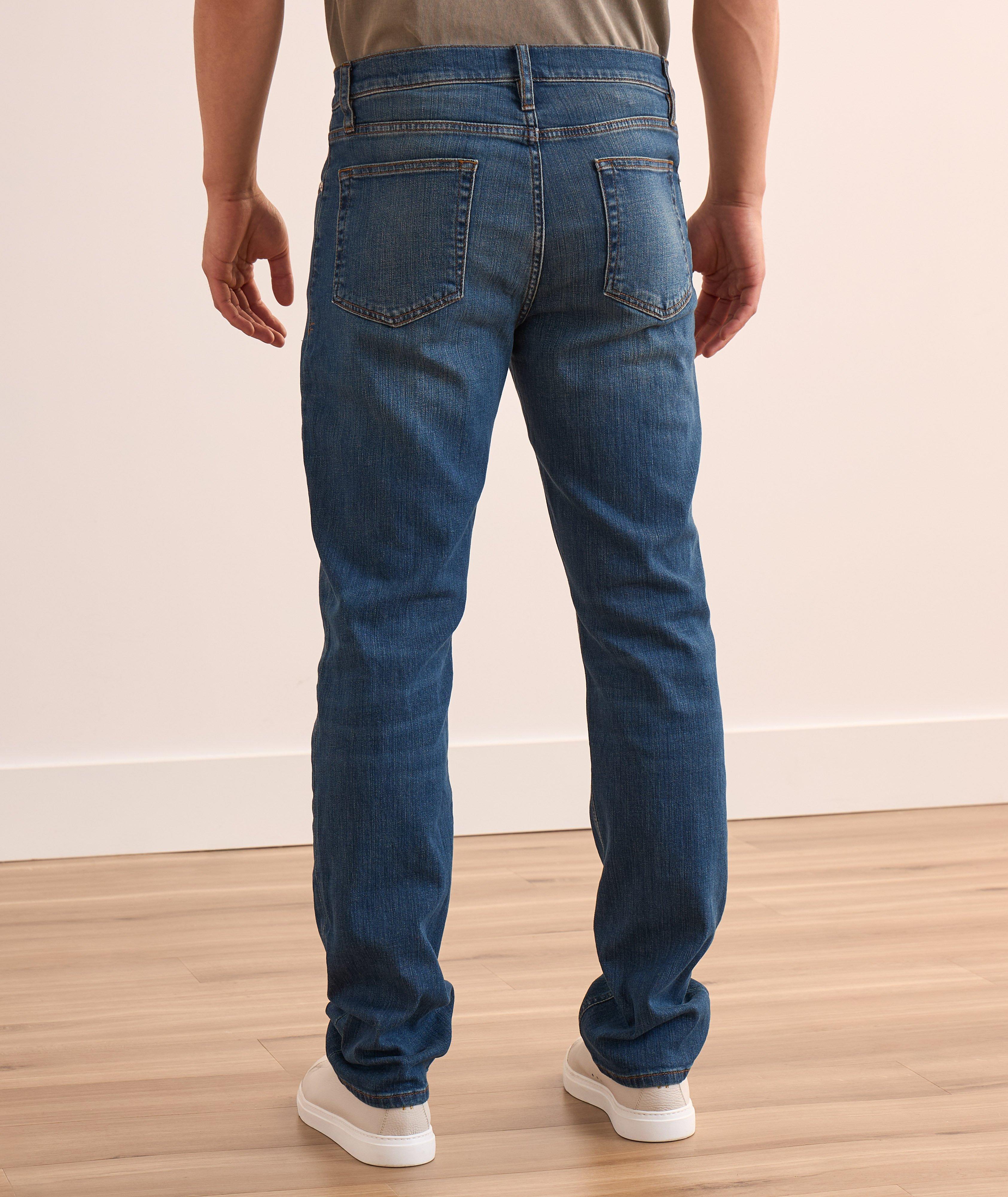 Jean en coton extensible de coupe moderne droite image 3