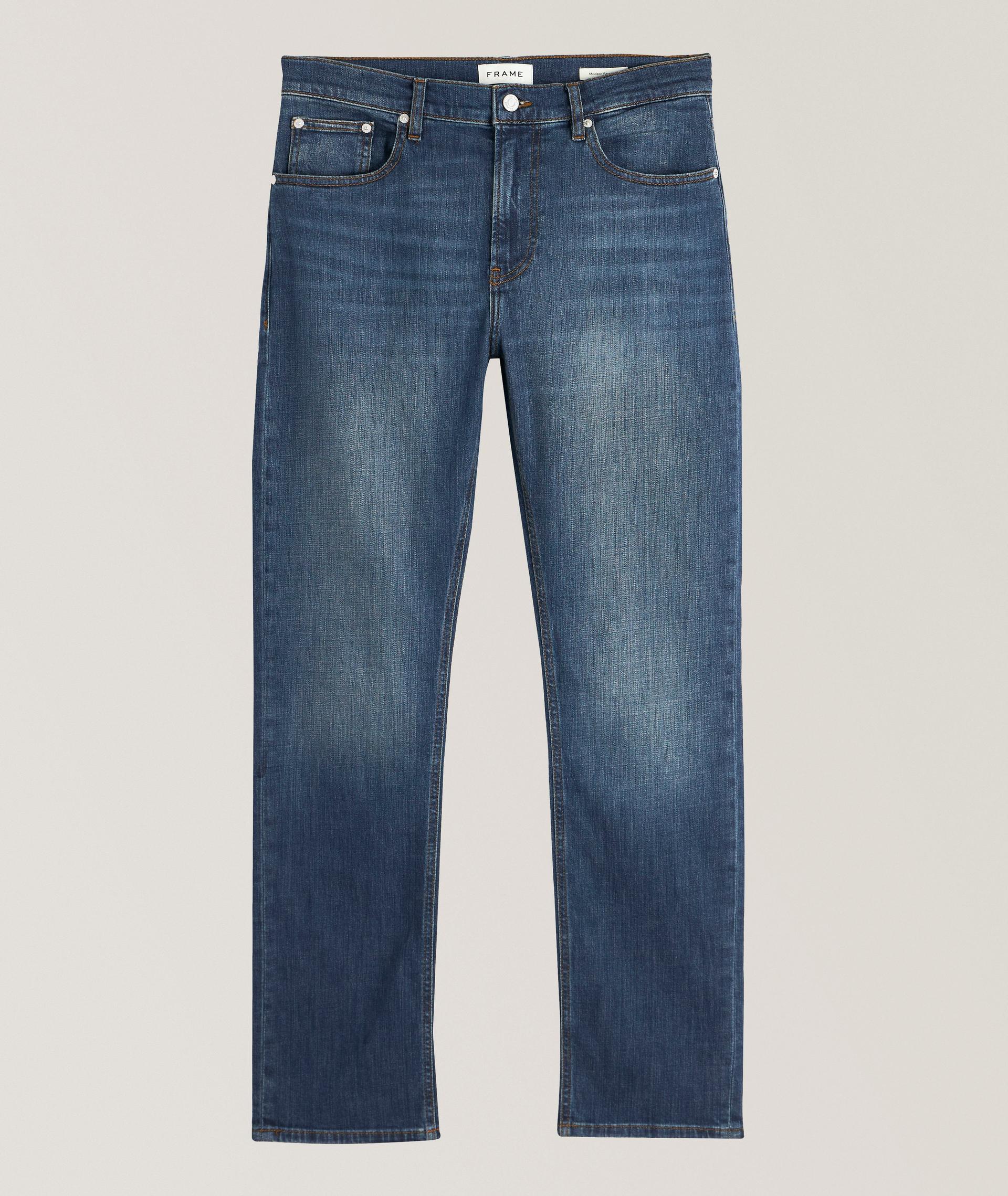 Modern Straight Stretch-Cotton Jeans image 0