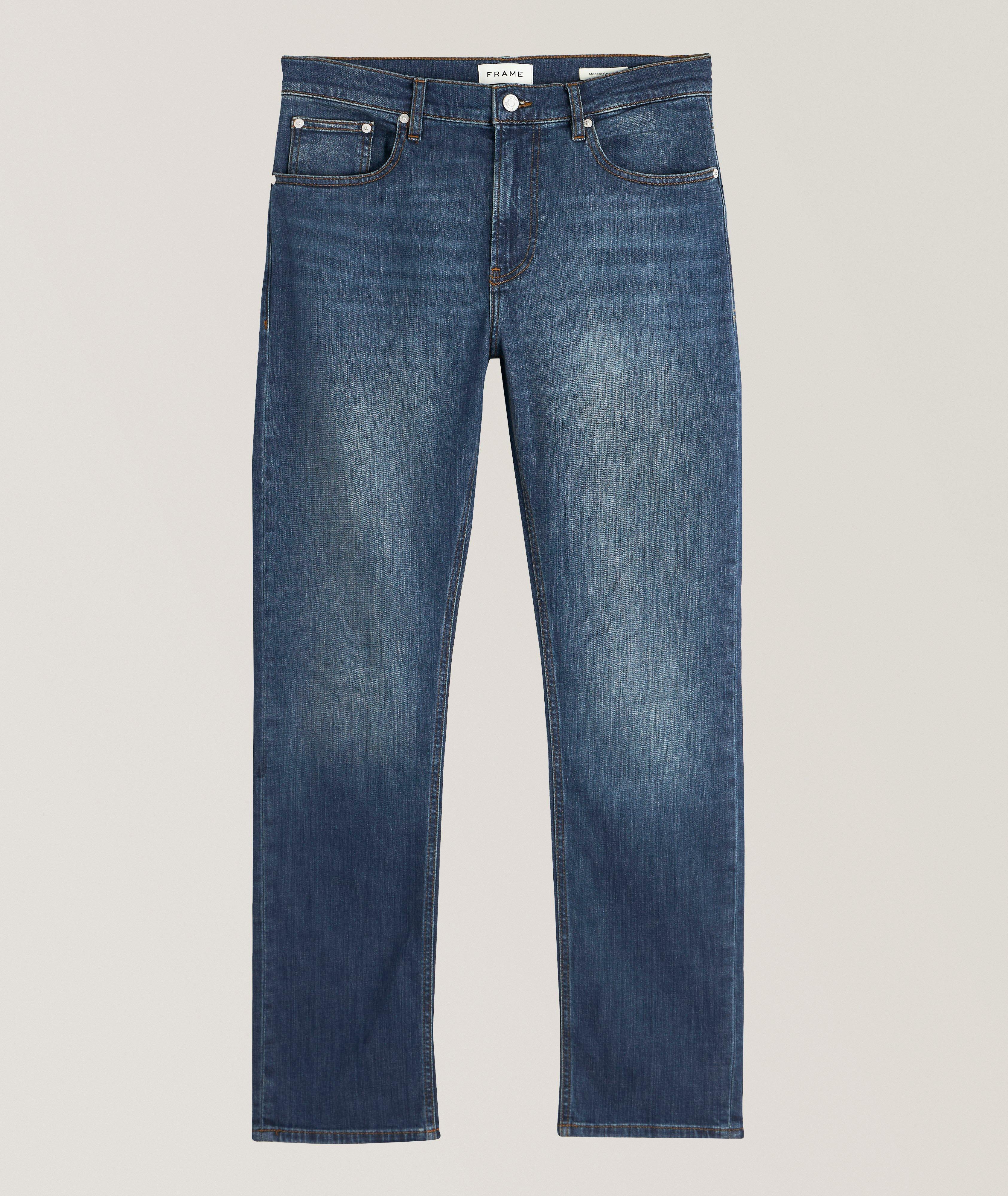 Modern Straight Stretch-Cotton Jeans image 0