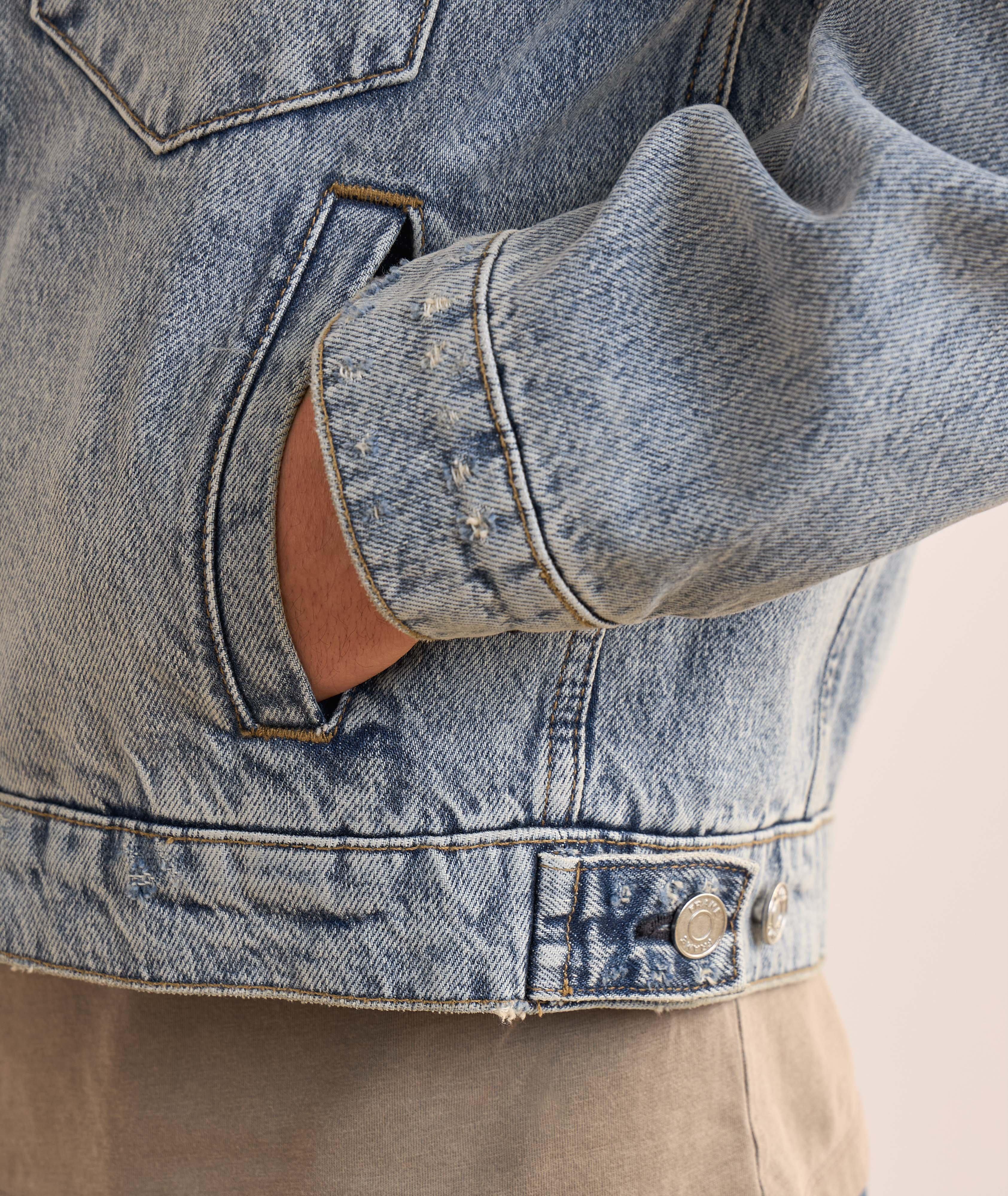 Vintage Suede Collar Jean Jacket  image 4