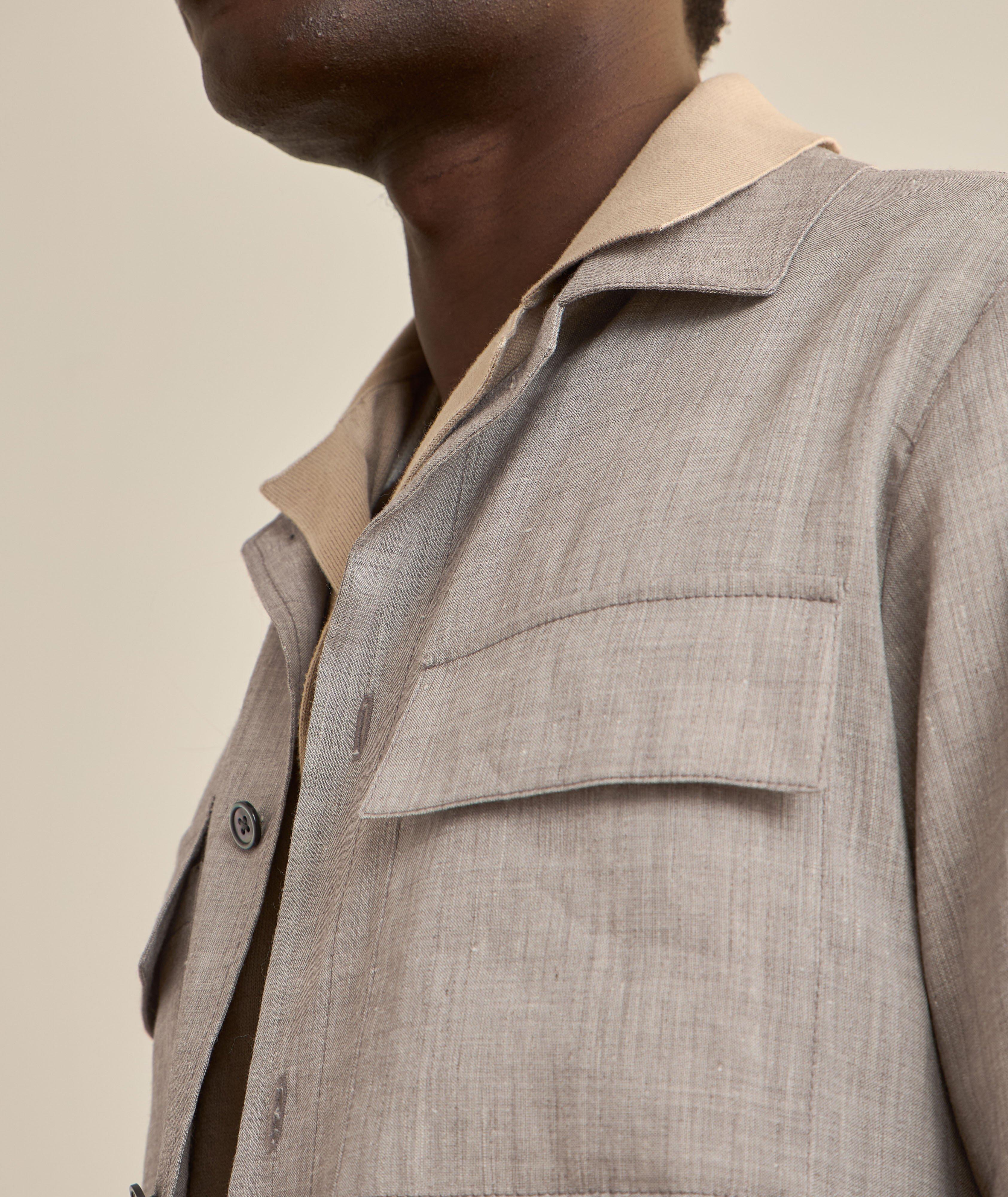 Linen-Wool Overshirt image 4