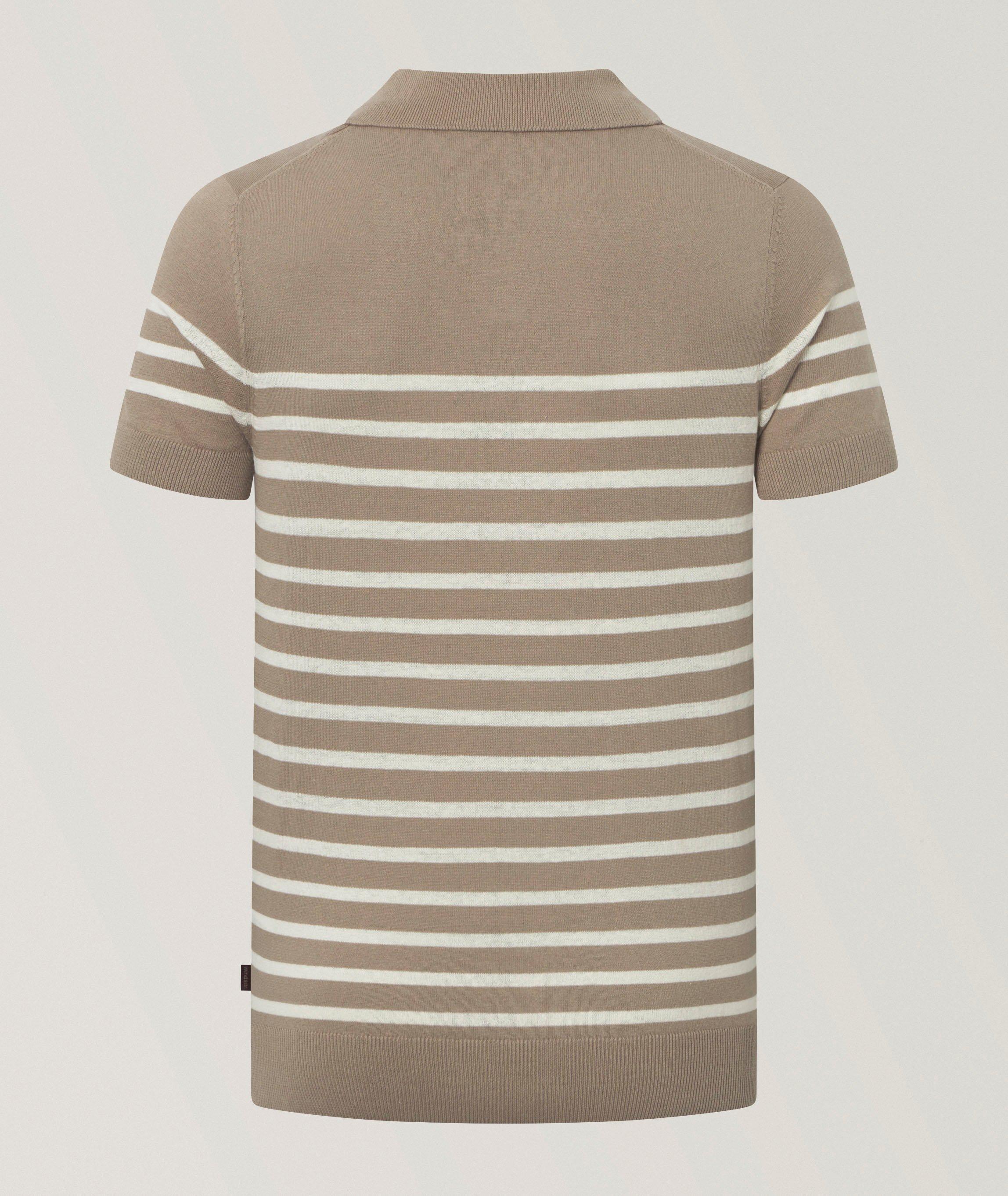 Lindo Stripe Cotton Knit Polo  image 1