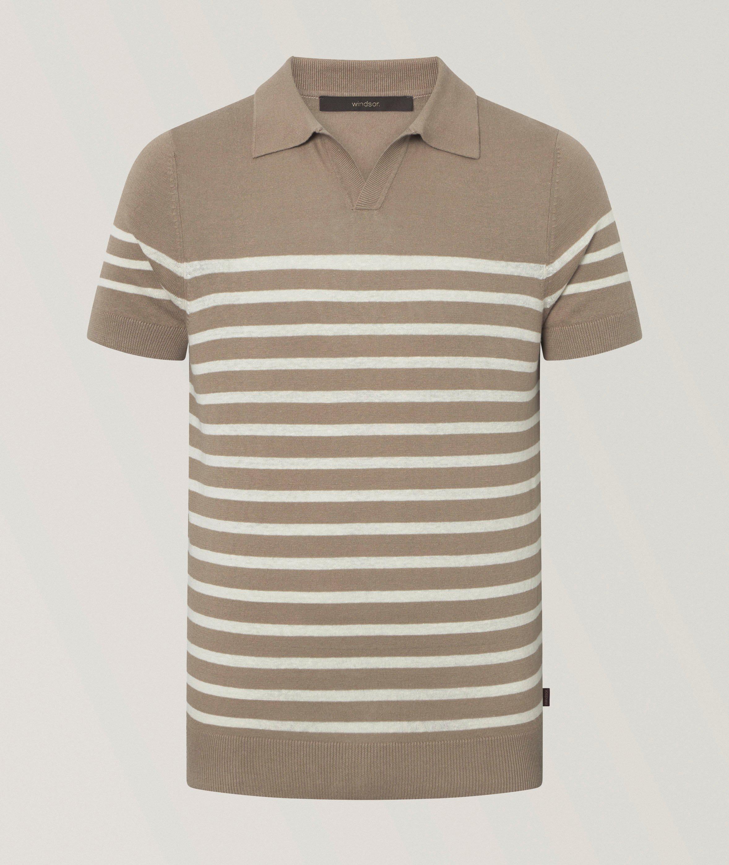 Lindo Stripe Cotton Knit Polo  image 0