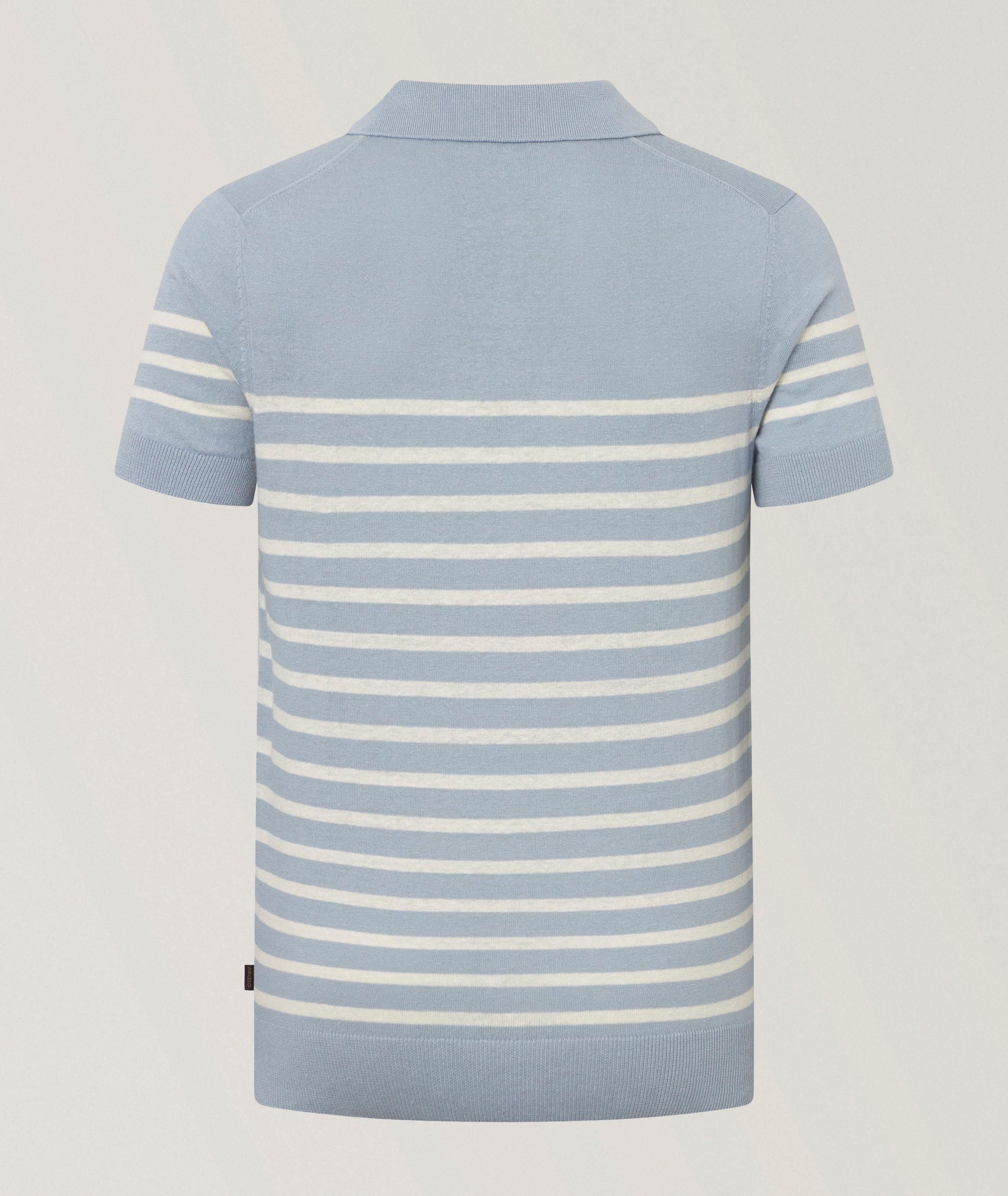 Lindo Stripe Cotton Knit Polo  image 1