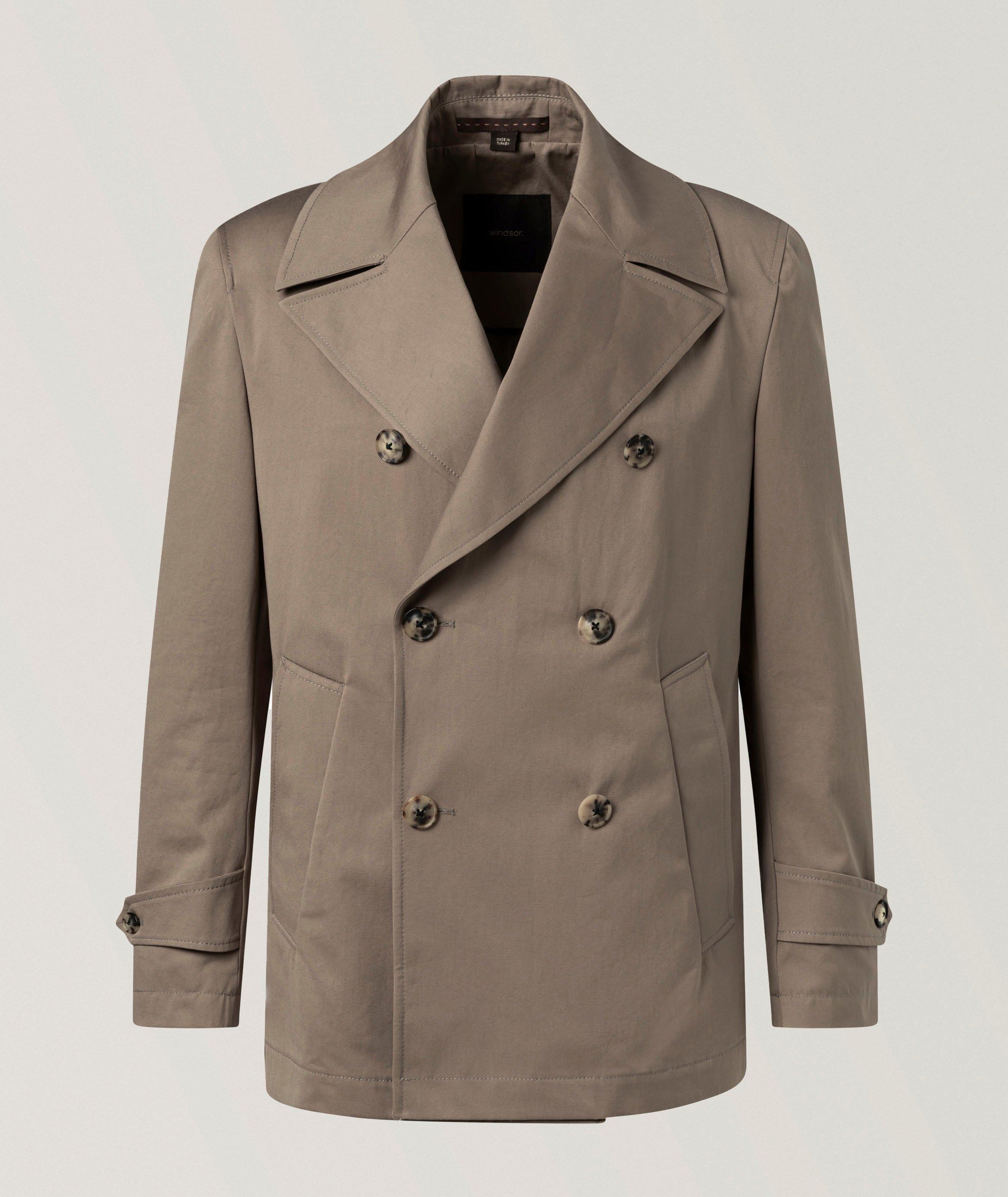 Cabos Cotton Twill Double-Breasted Peacoat image 0