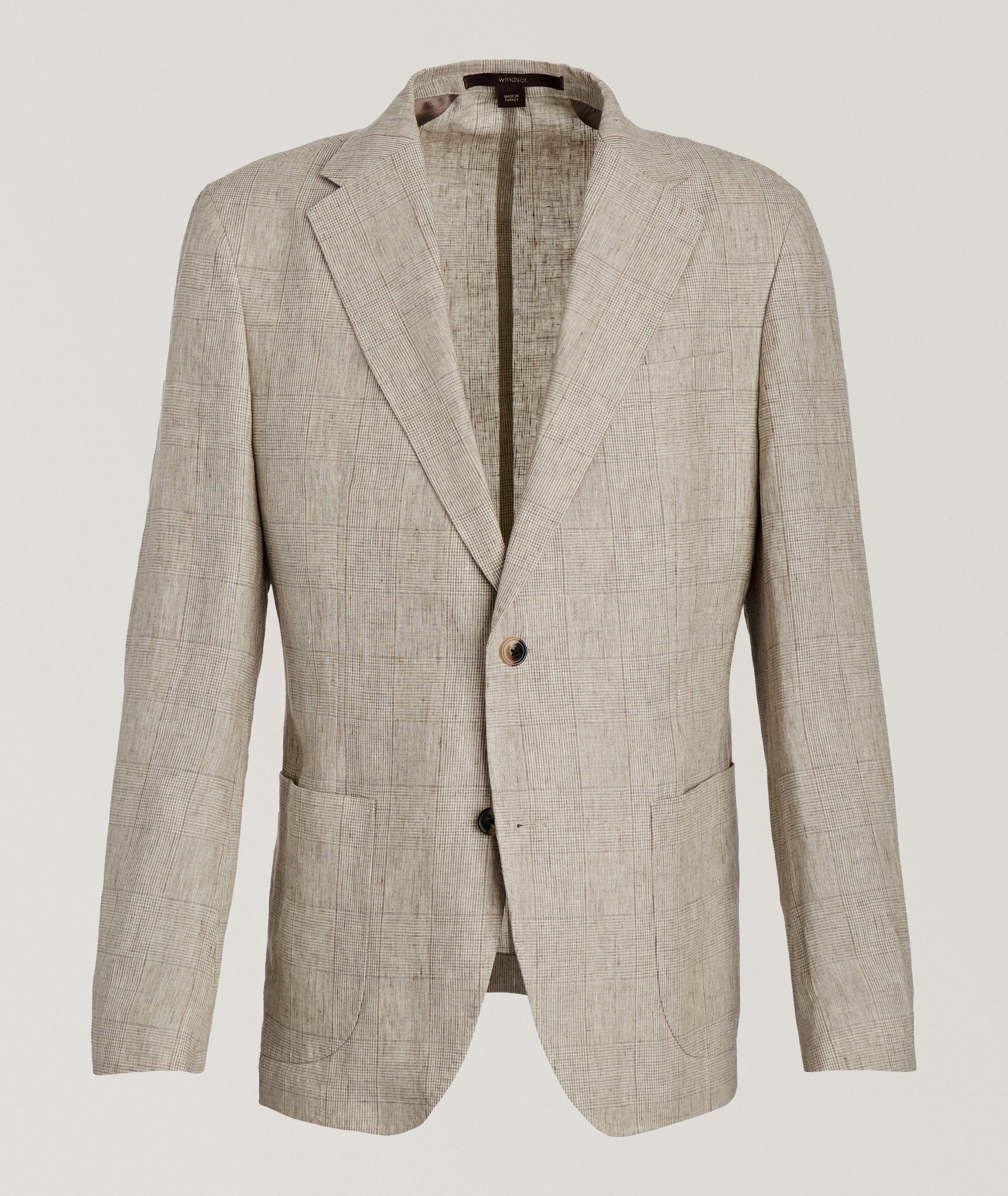 Checked Linen Sport Jacket image 0