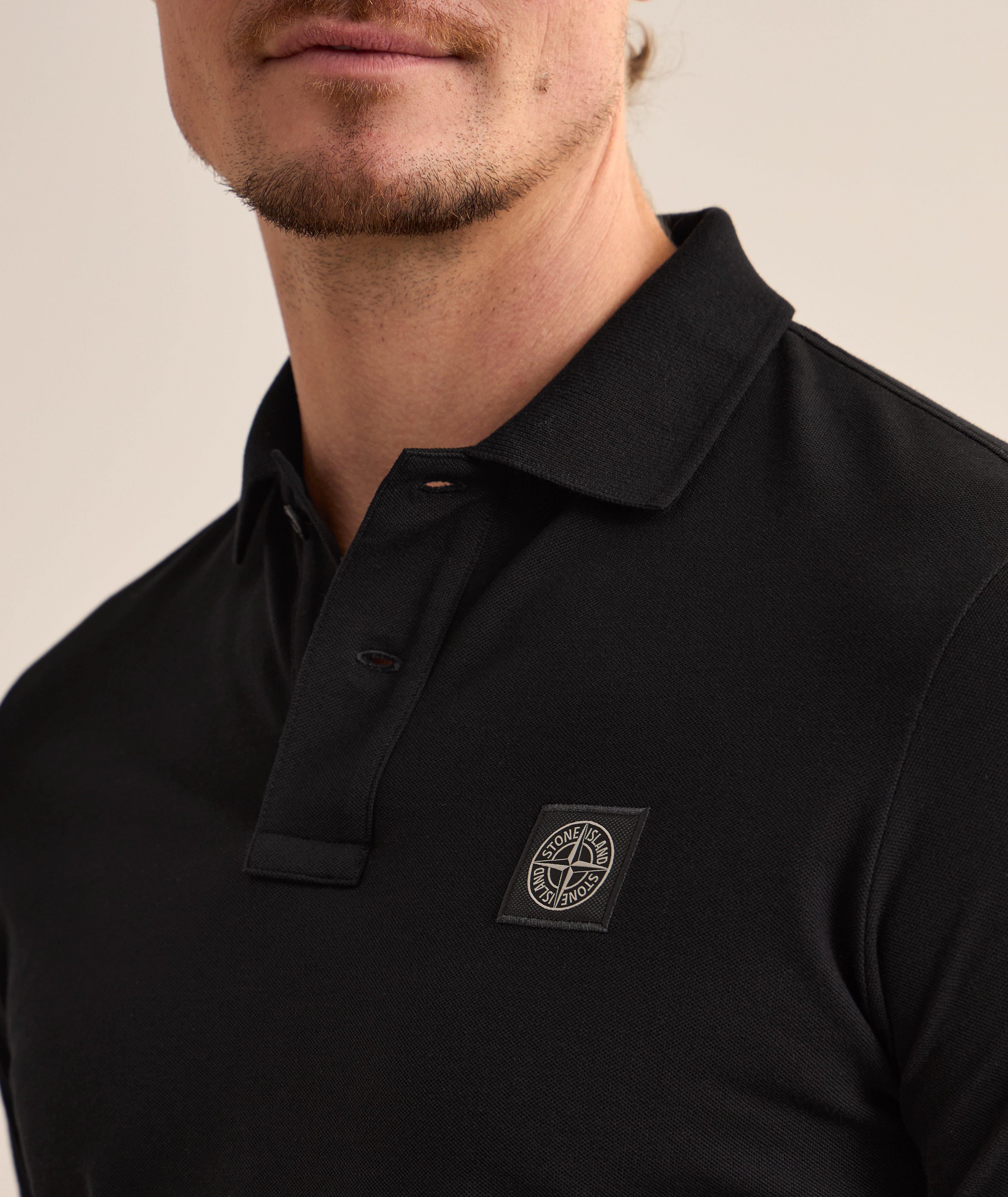 Logo Badge Stretch-Cotton Polo  image 3