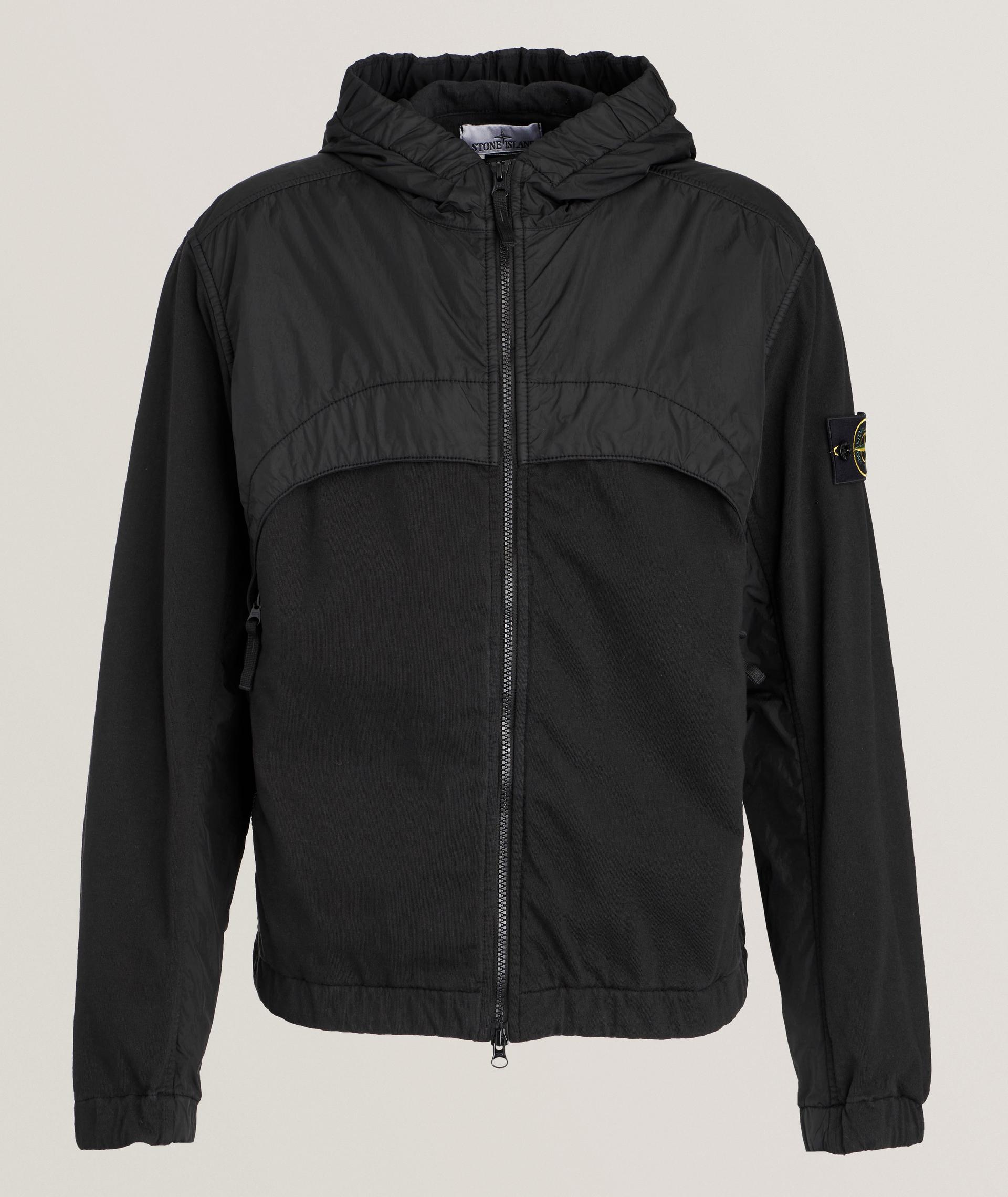 Mixed Crinkle Hooded Jacket  image 0