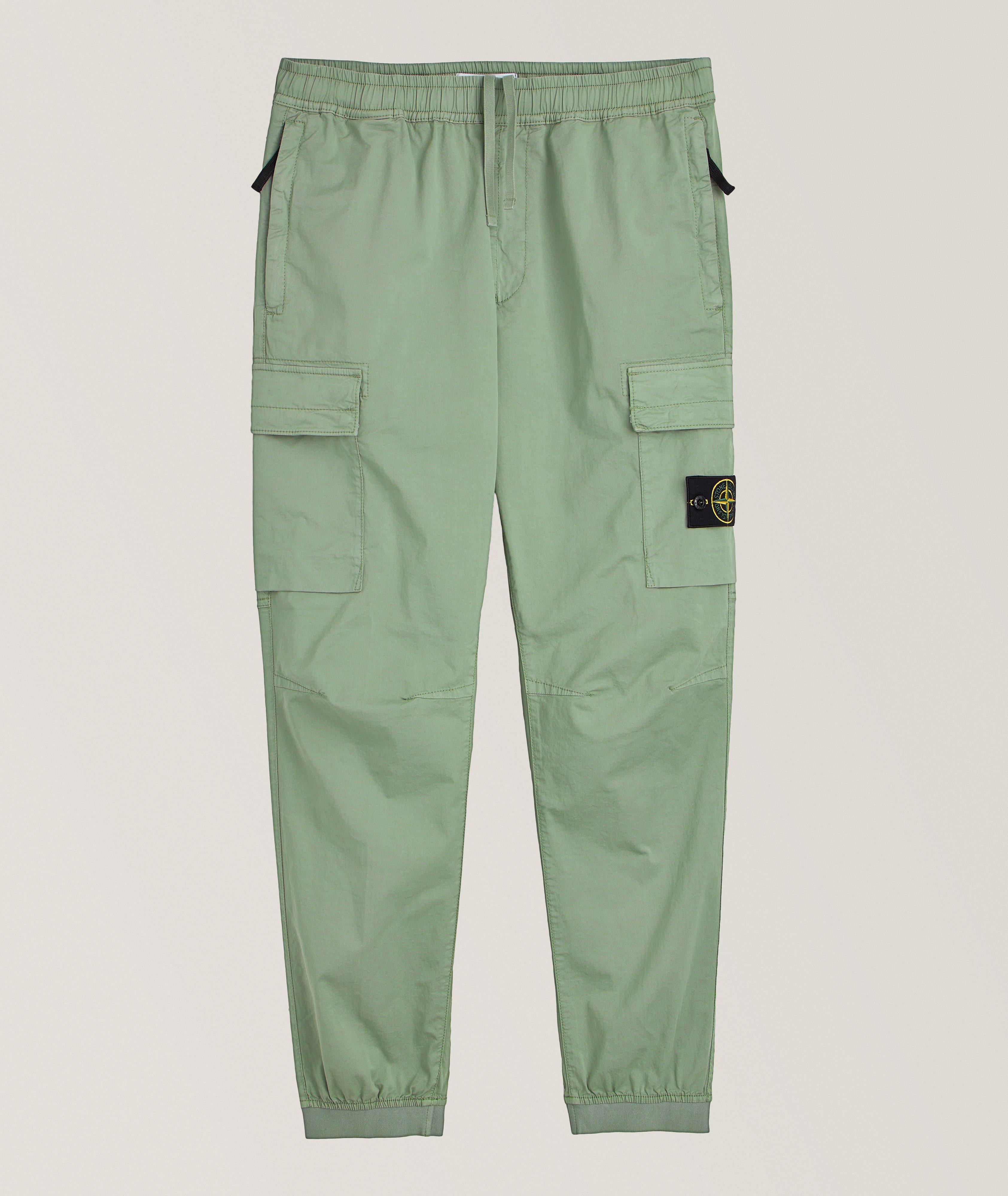 Pantalon cargo en twill de coton supima image 0