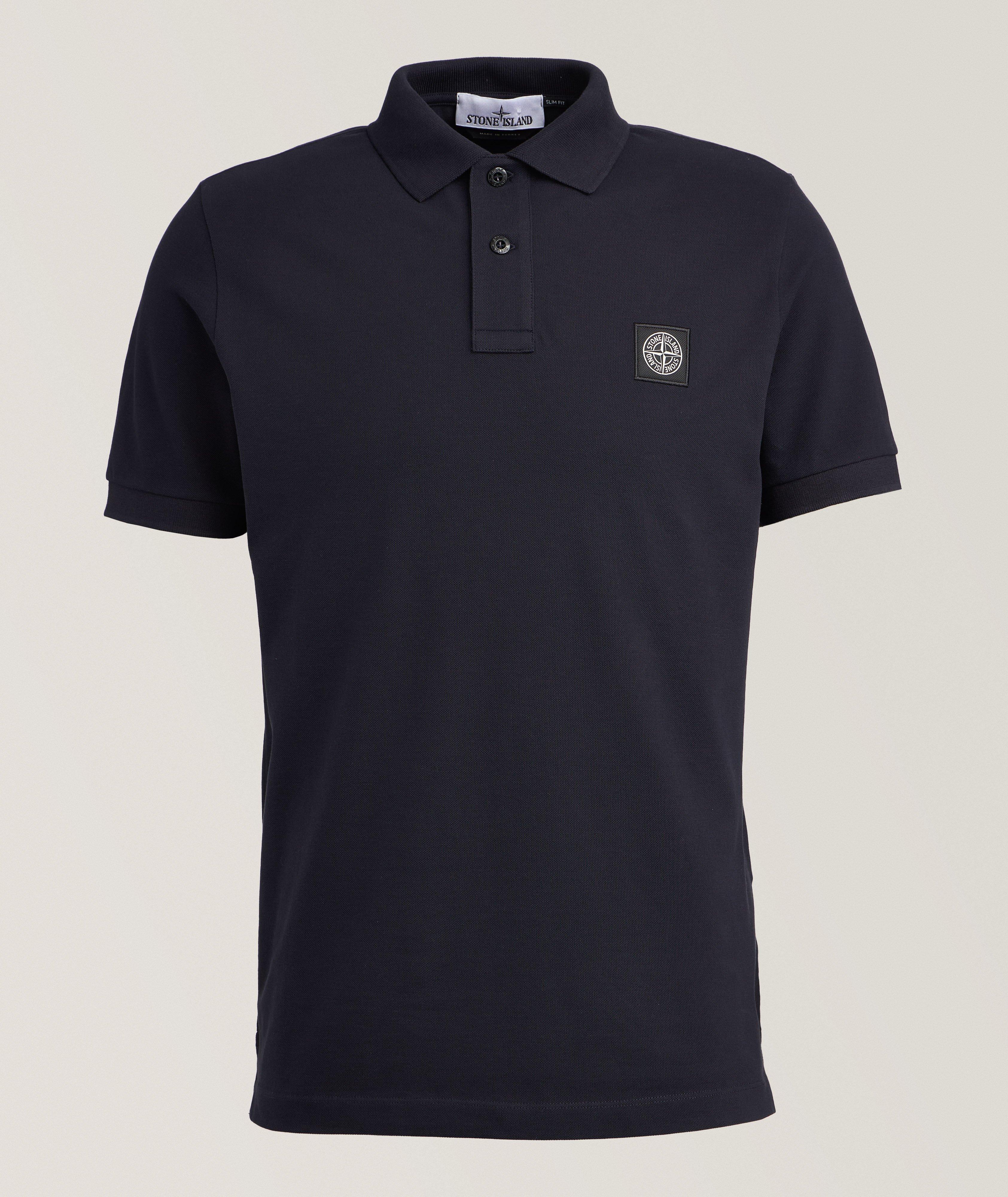 Logo Badge Stretch-Cotton Polo image 0