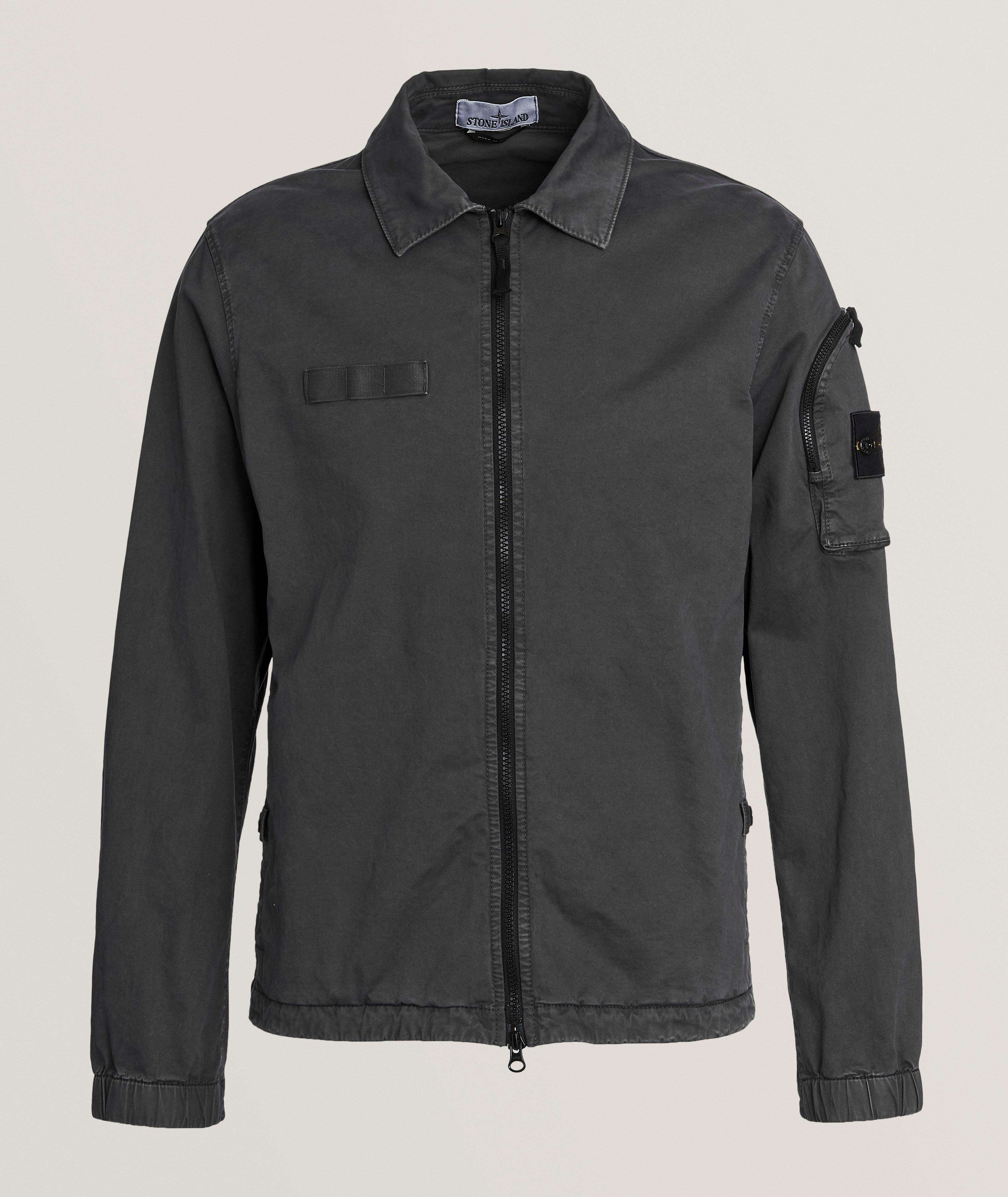 Stone Island Cotton Zipper Overshirt 