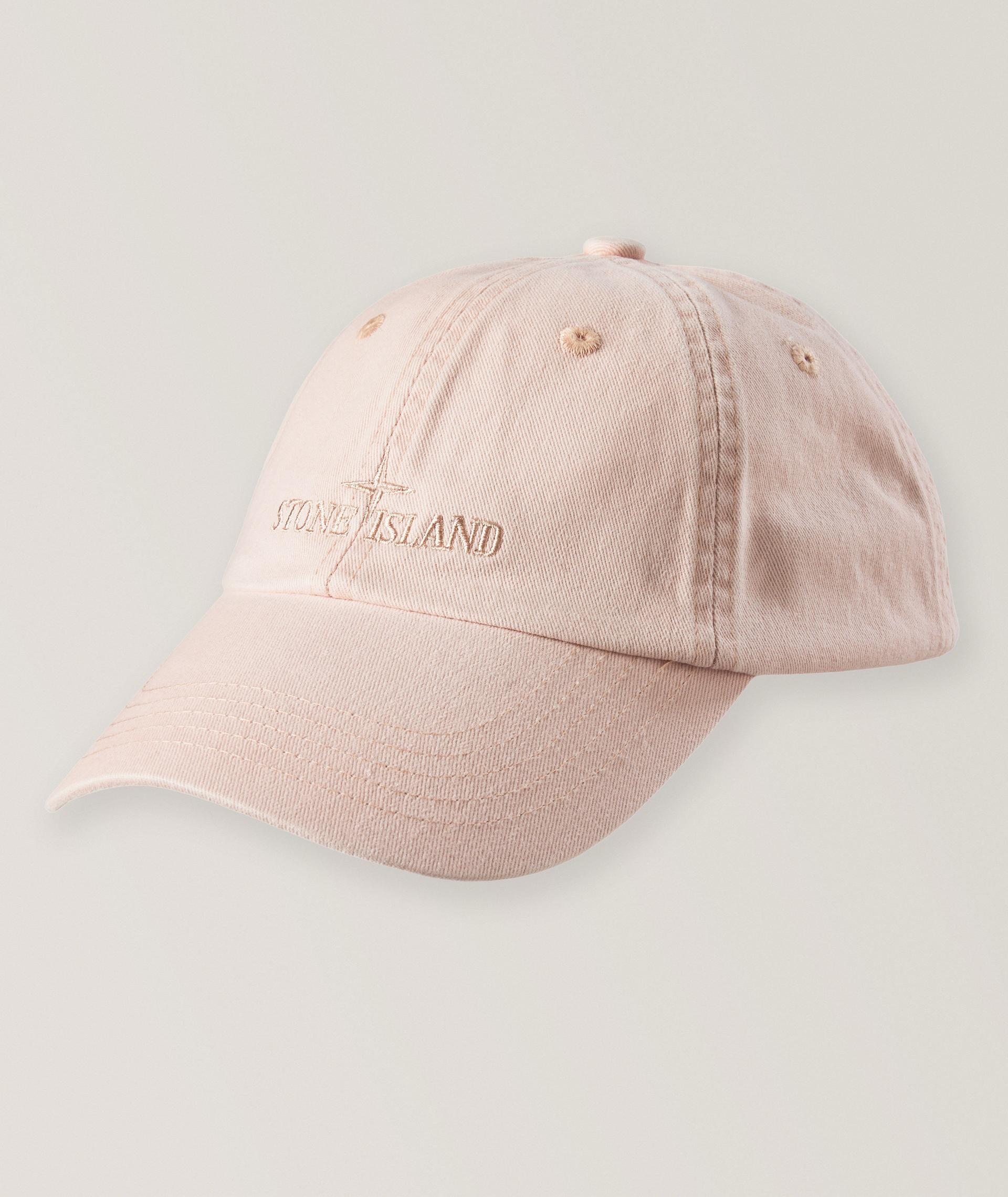 Embroidered Logo Brushed Cotton Baseball Cap image 0