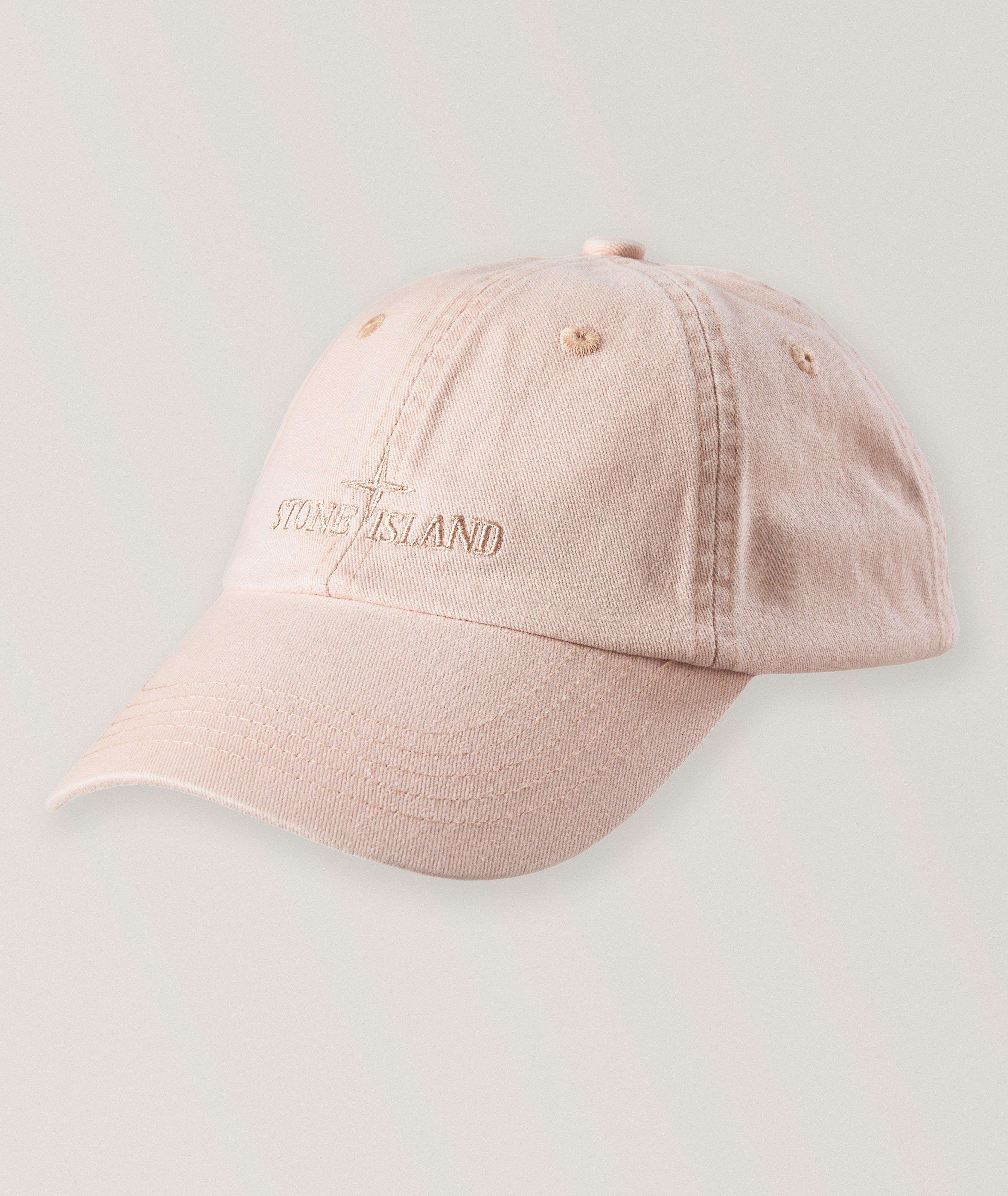 Stone Island Embroidered Logo Brushed Cotton Baseball Cap