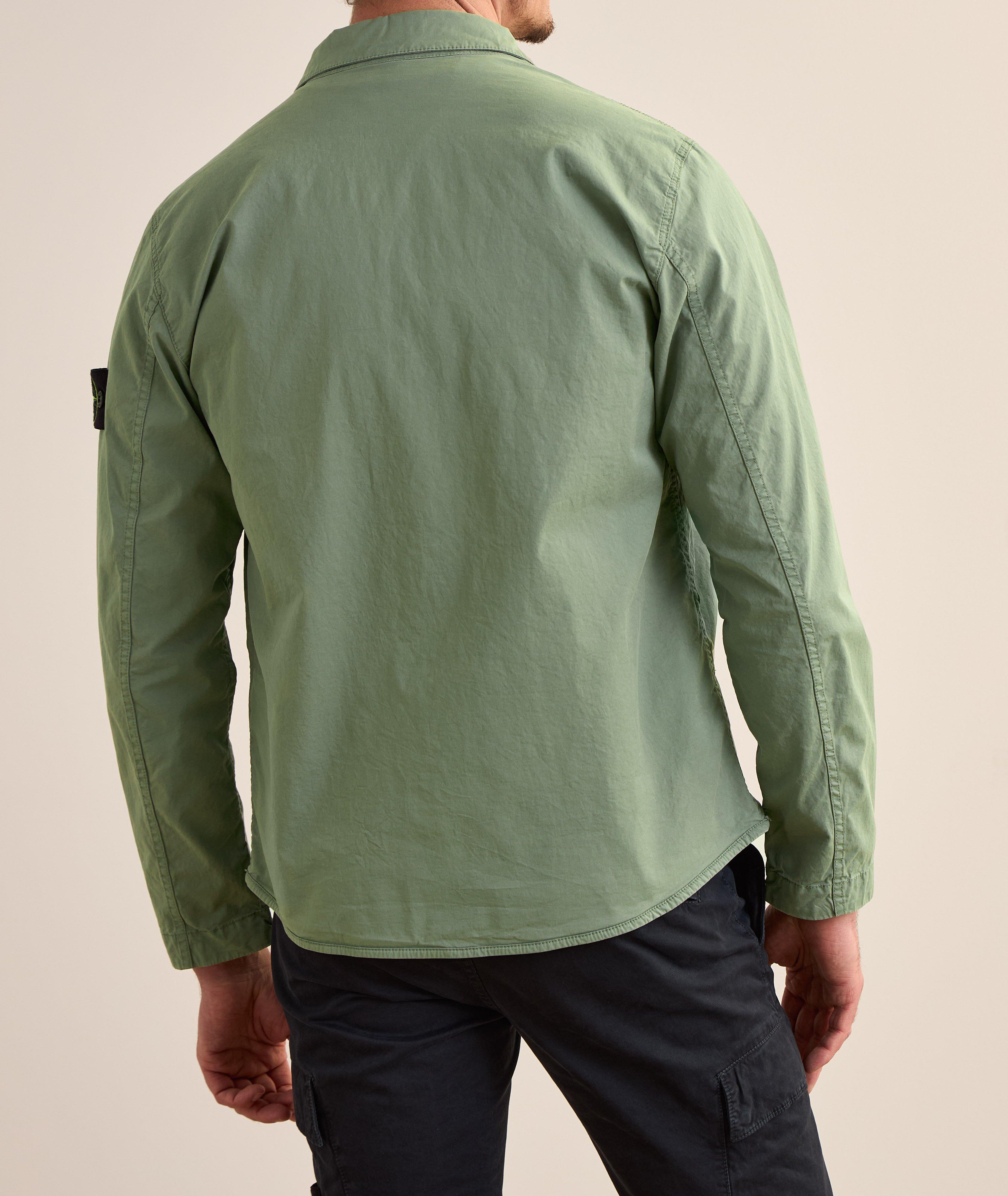 Stretch-Cotton Twill Overshirt  image 2