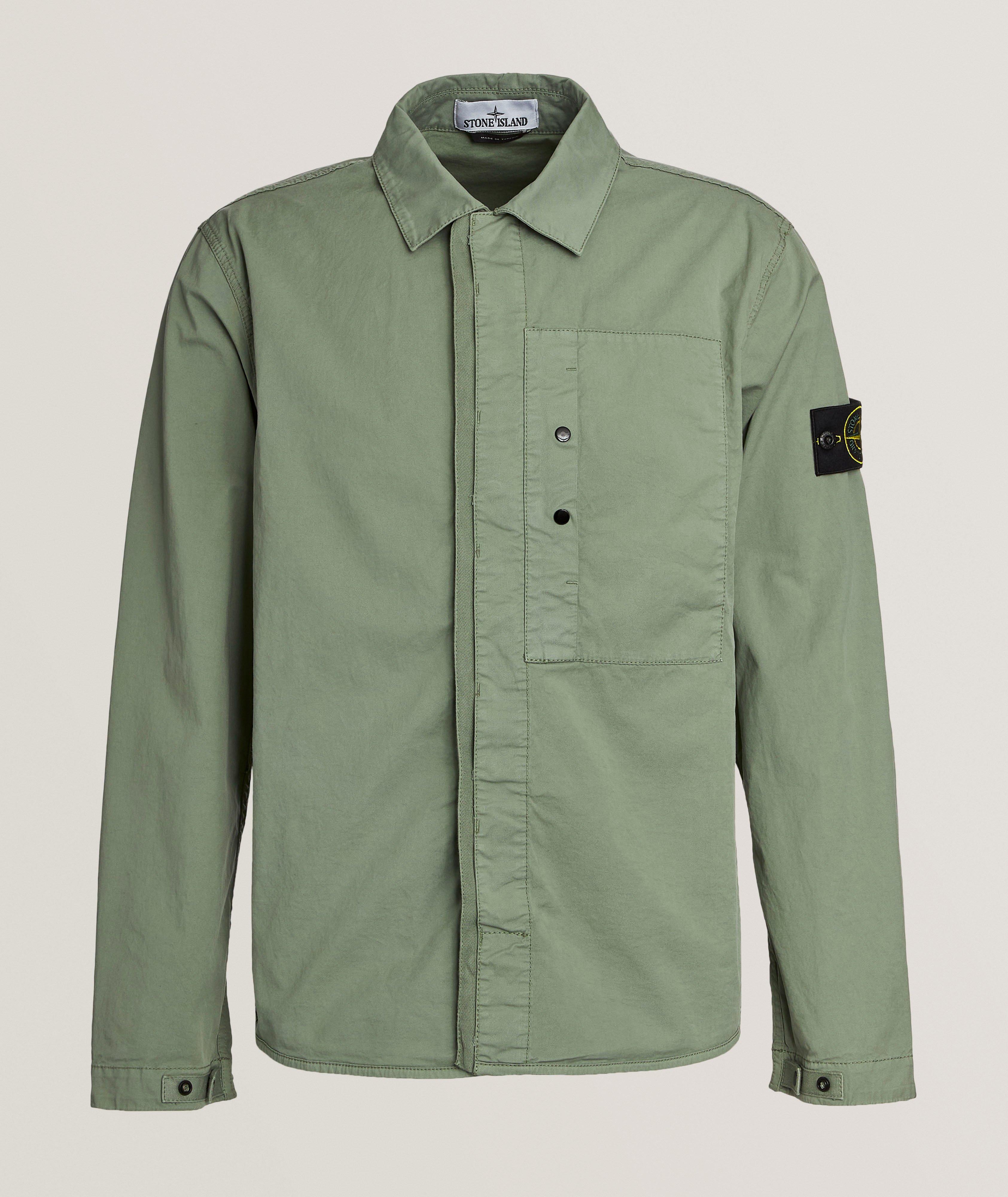 Stretch-Cotton Twill Overshirt  image 0