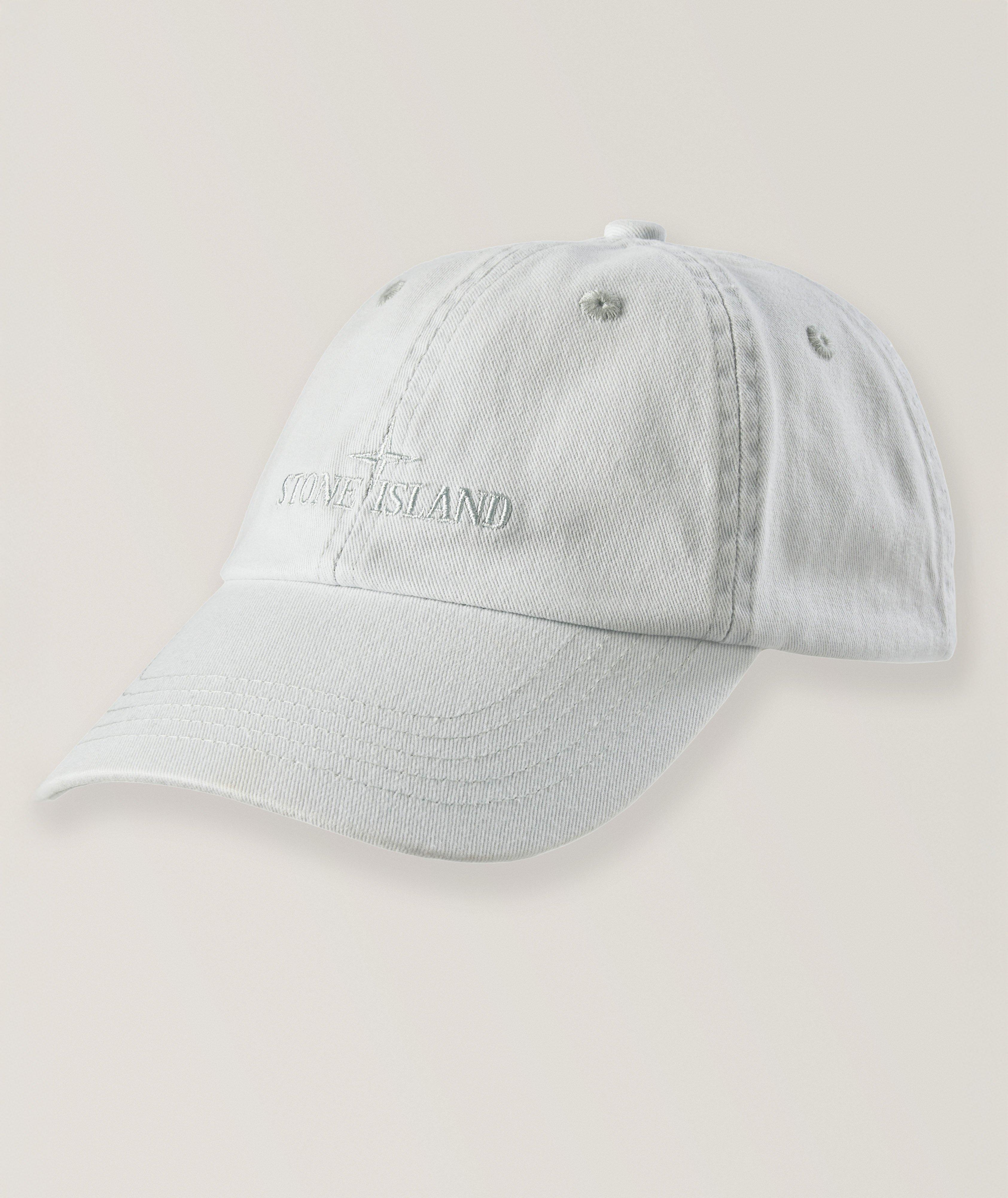 Embroidered Logo Brushed Cotton Baseball Cap image 0