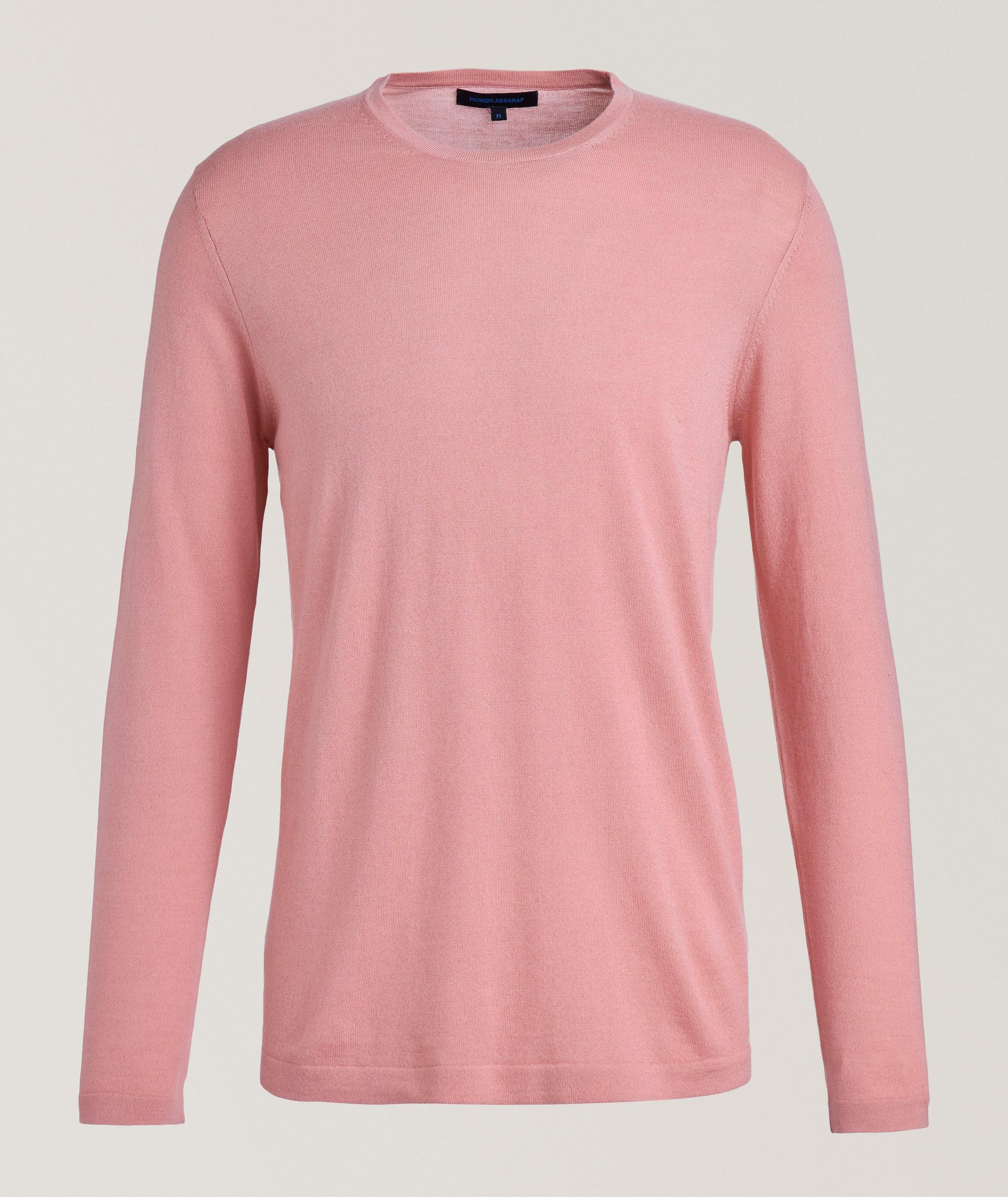 Pull en mélange de coton et de laine mérinos image 0