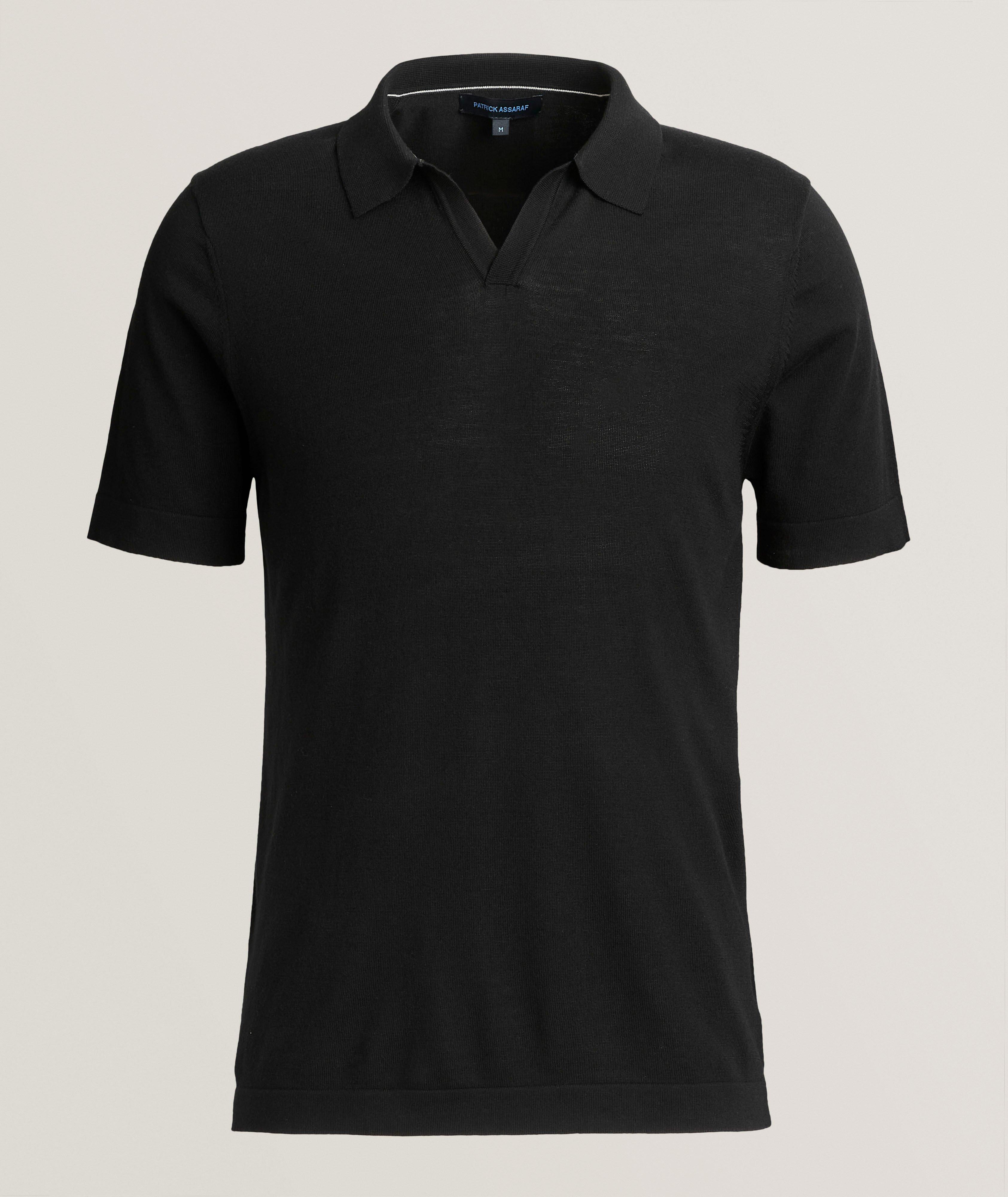 Cotton, Cupro & Merino Wool Polo  image 0