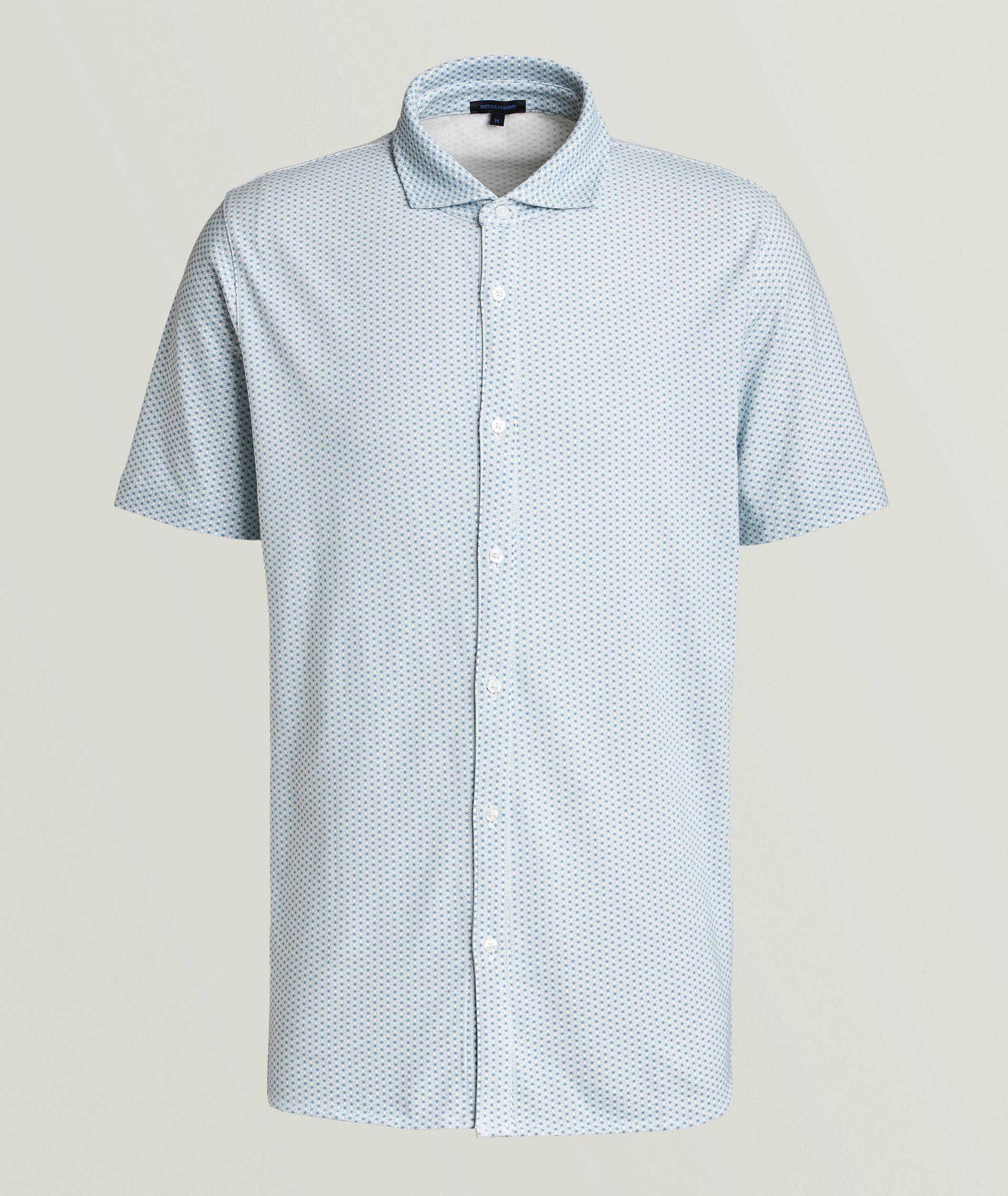 Stretch Pima Cotton Printed Shirt image 0
