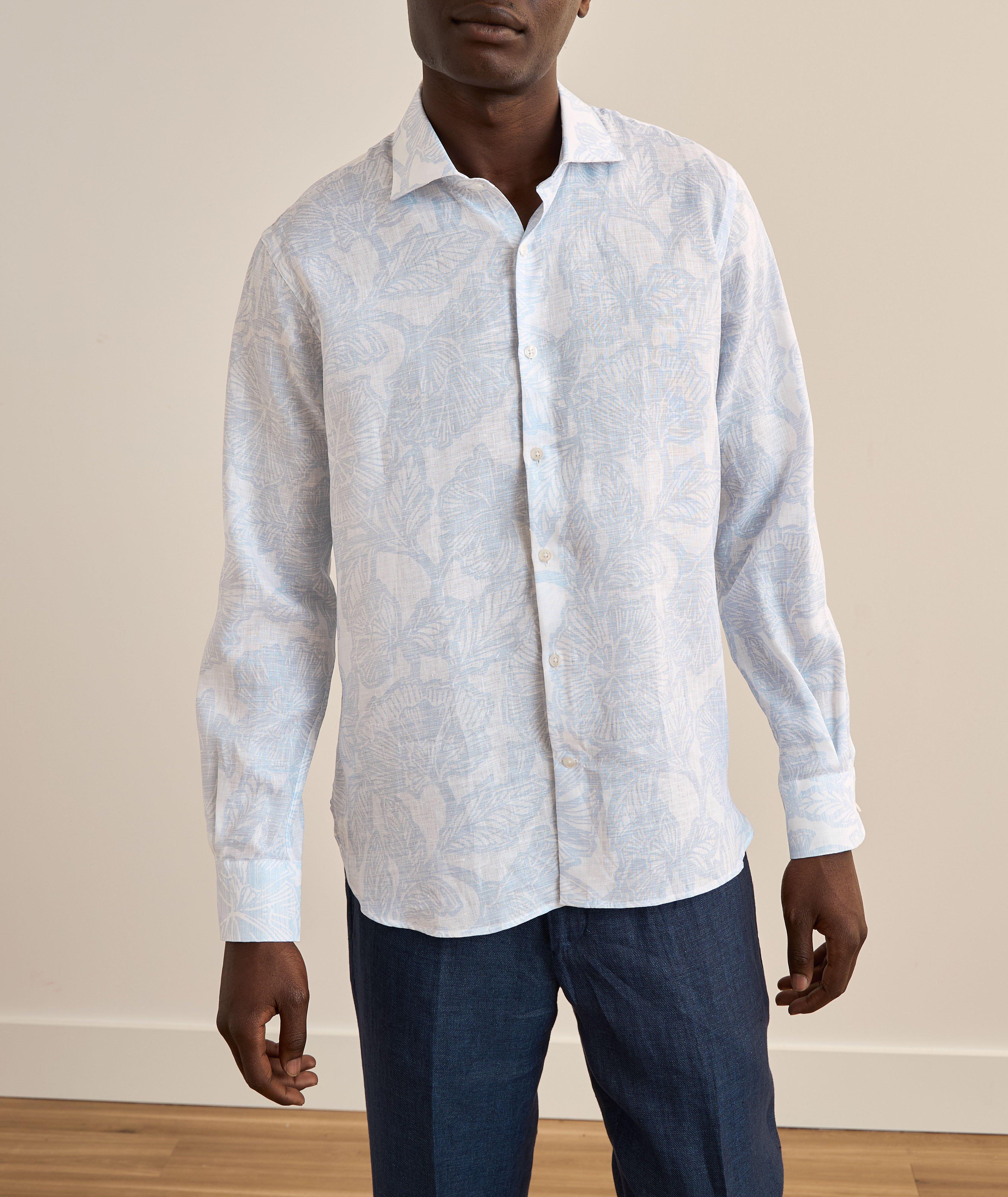 Floral Print Linen Shirt image 1