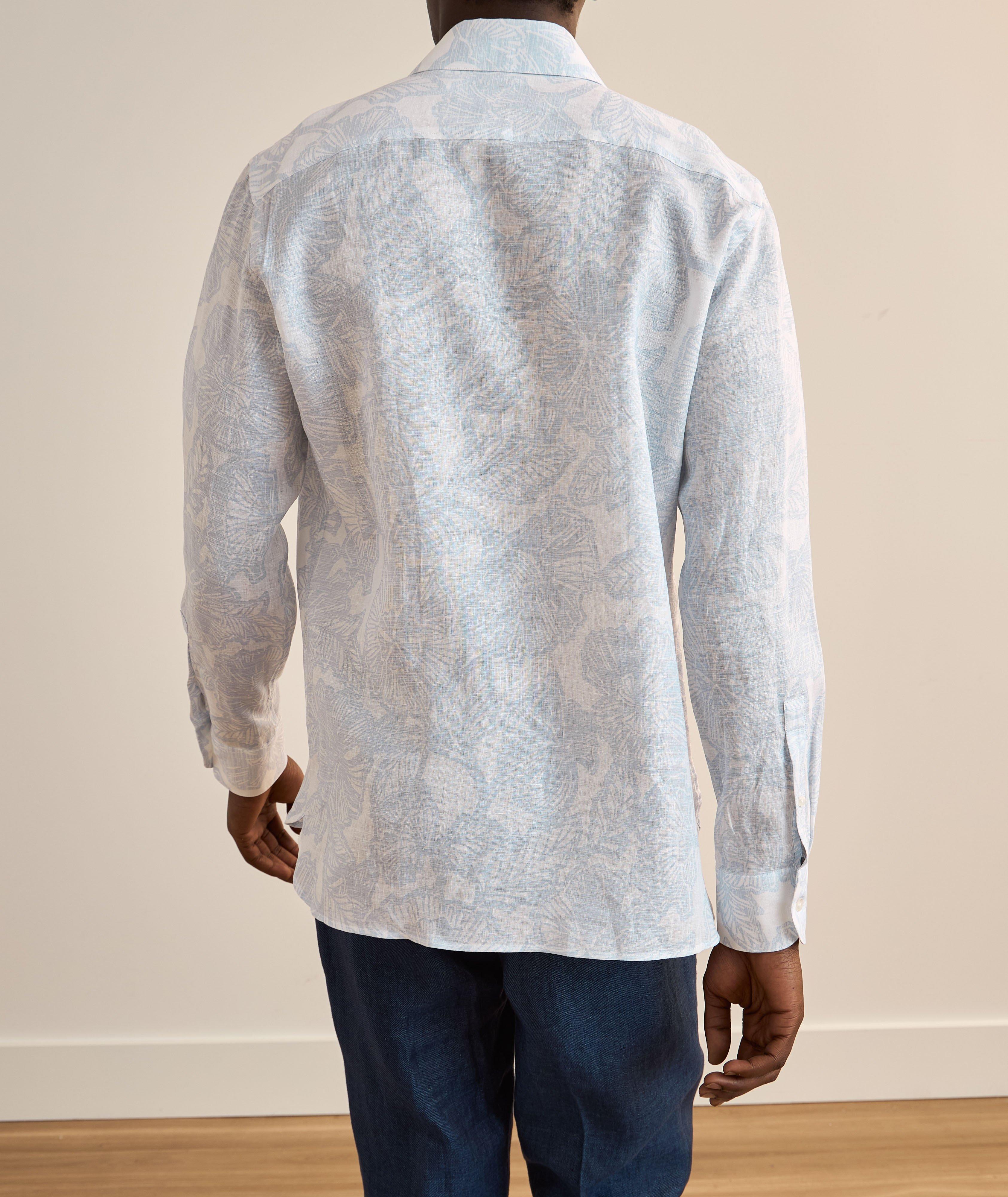 Floral Print Linen Shirt image 2