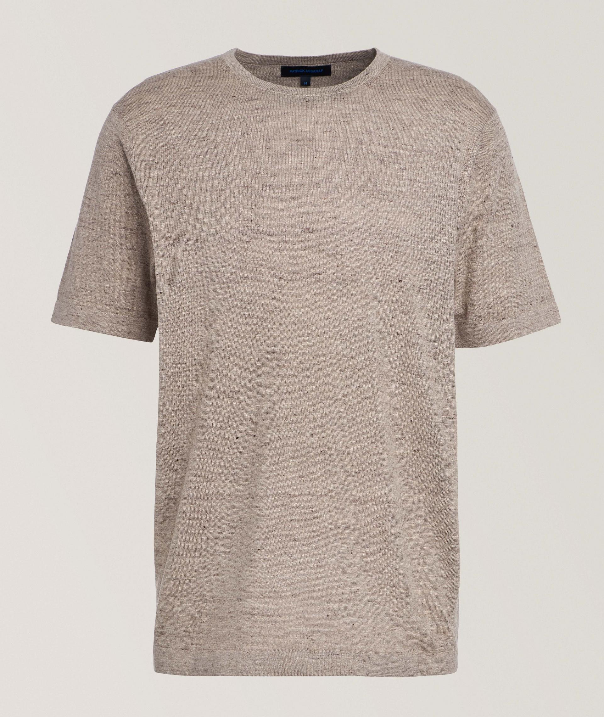 Linen-Silk Knit T-Shirt image 0