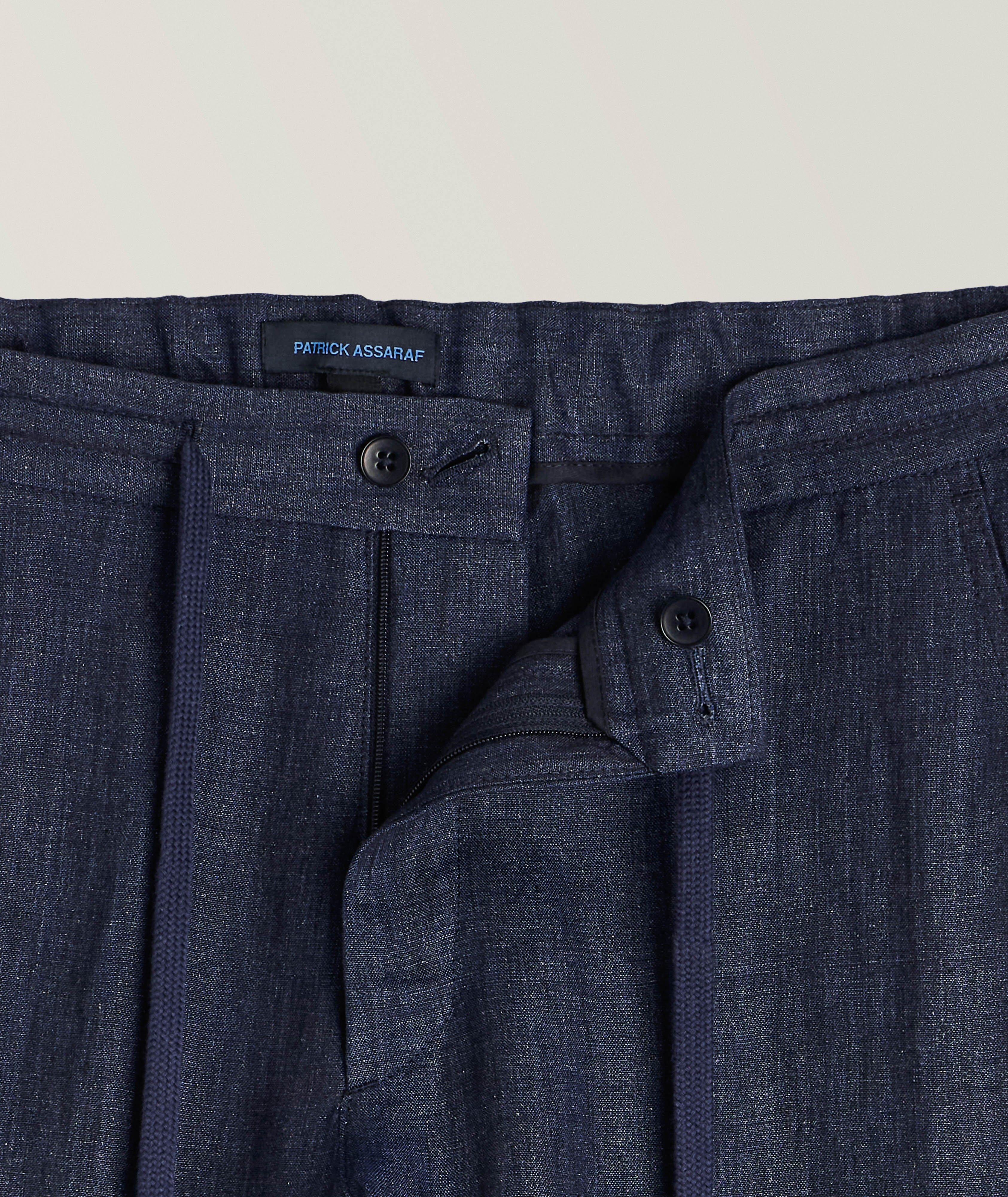 Linen Drawstring Pants image 1