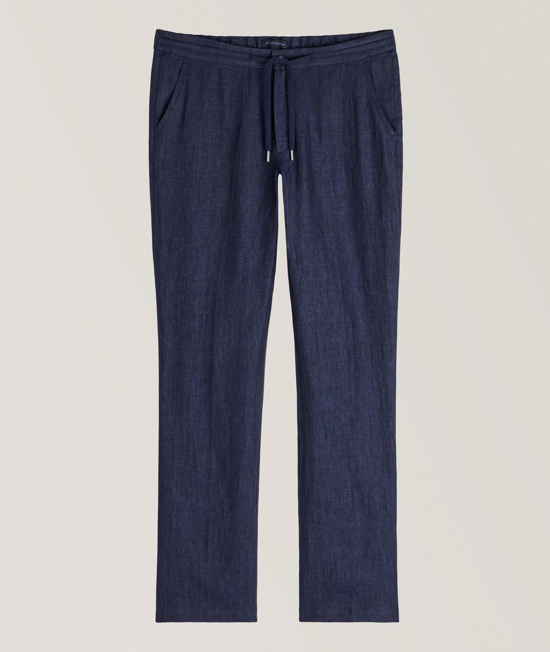 Pantalon en lin à cordon image 0