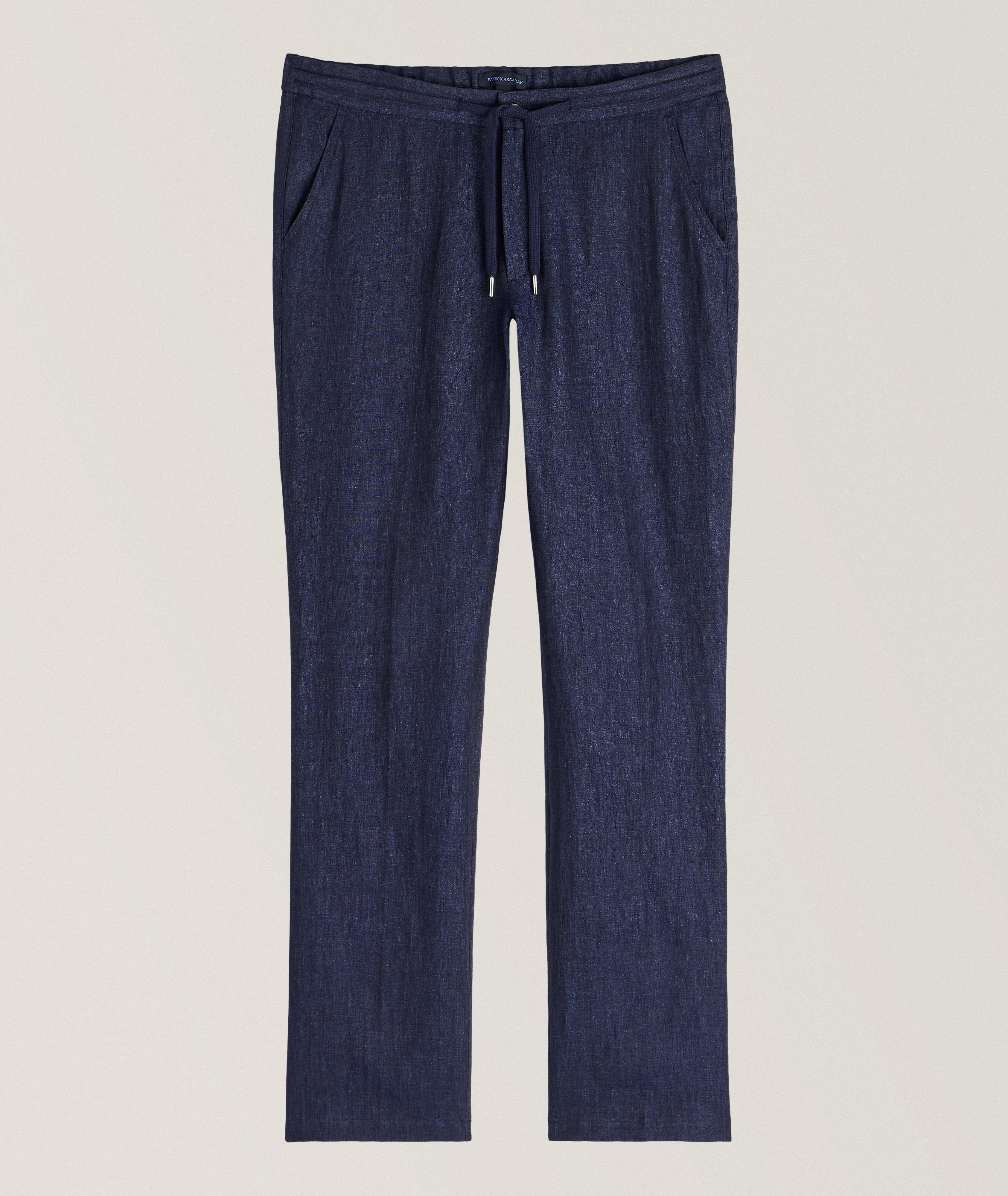 Linen Drawstring Pants image 0