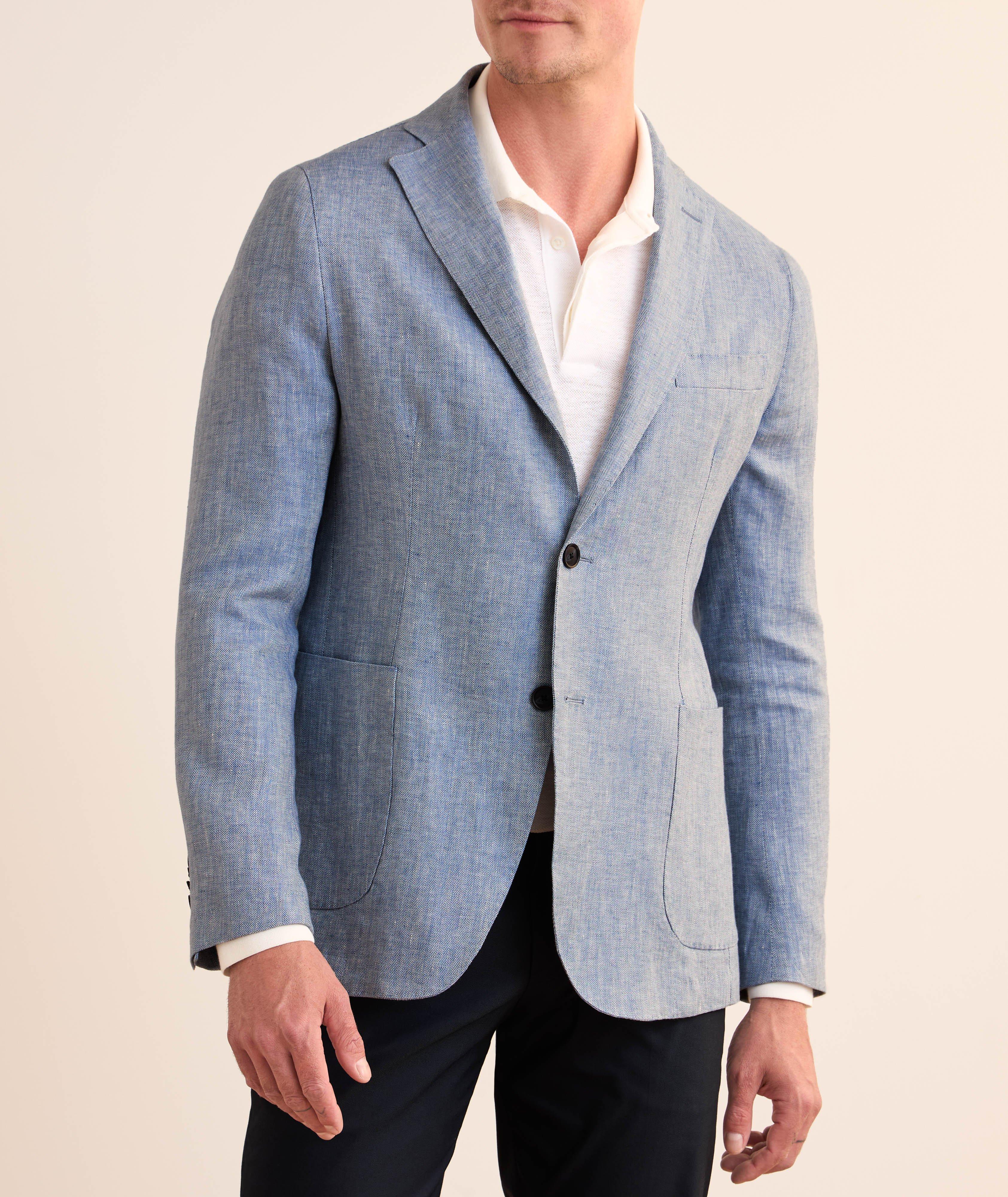 Herringbone Linen Sport Jacket image 1