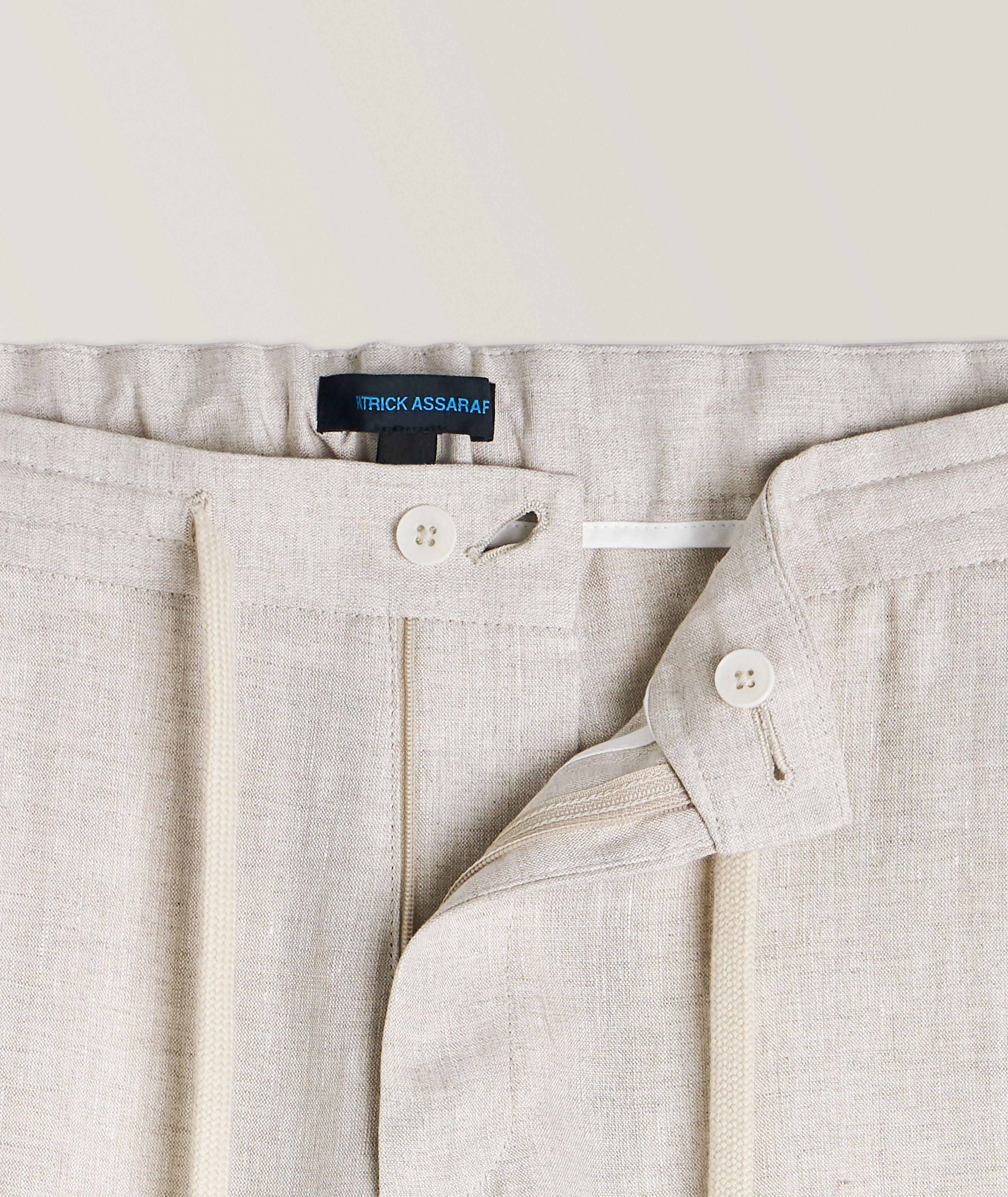 Linen Drawstring Pants image 1