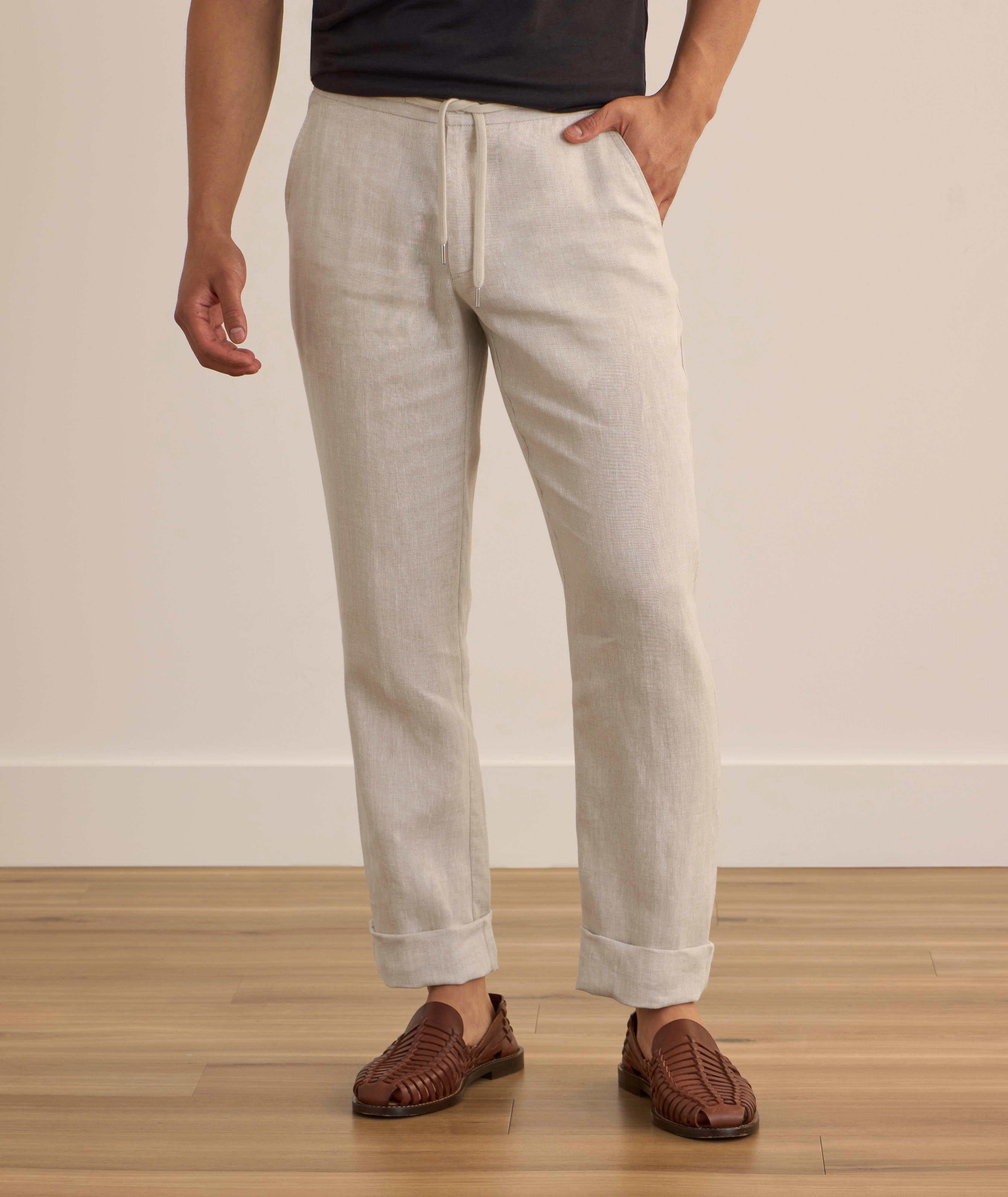 Linen Drawstring Pants image 2
