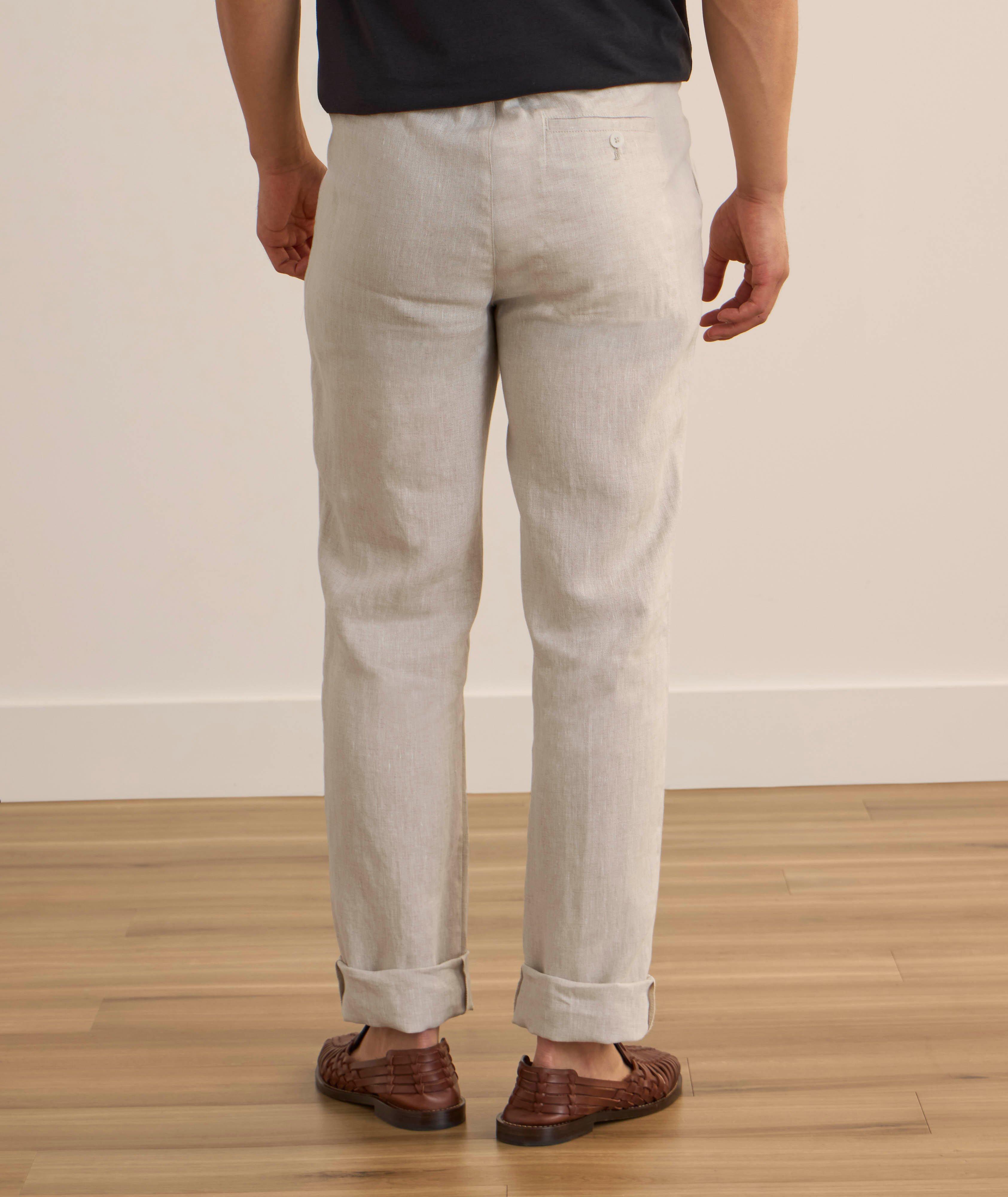 Linen Drawstring Pants image 3