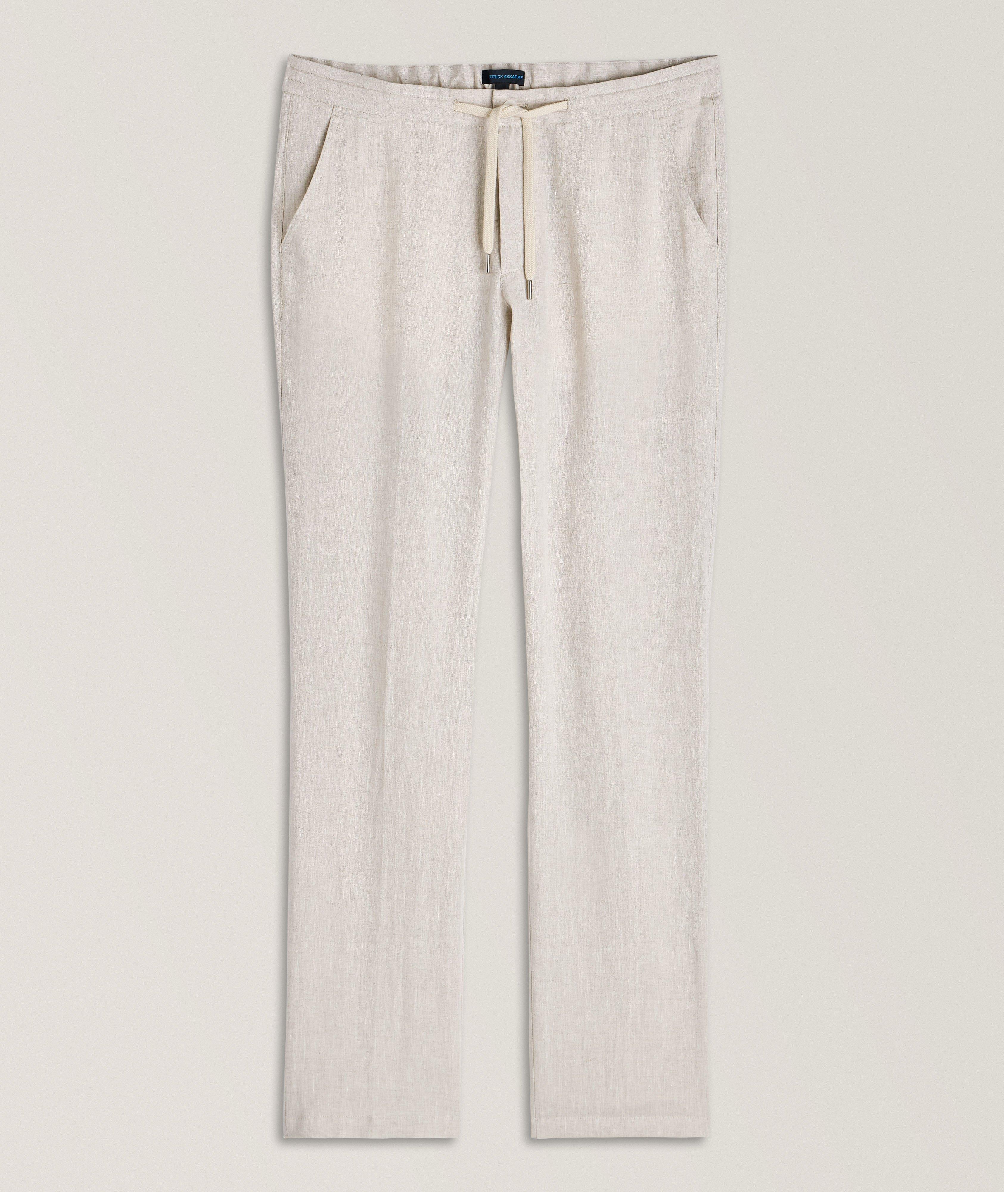 Linen Drawstring Pants image 0
