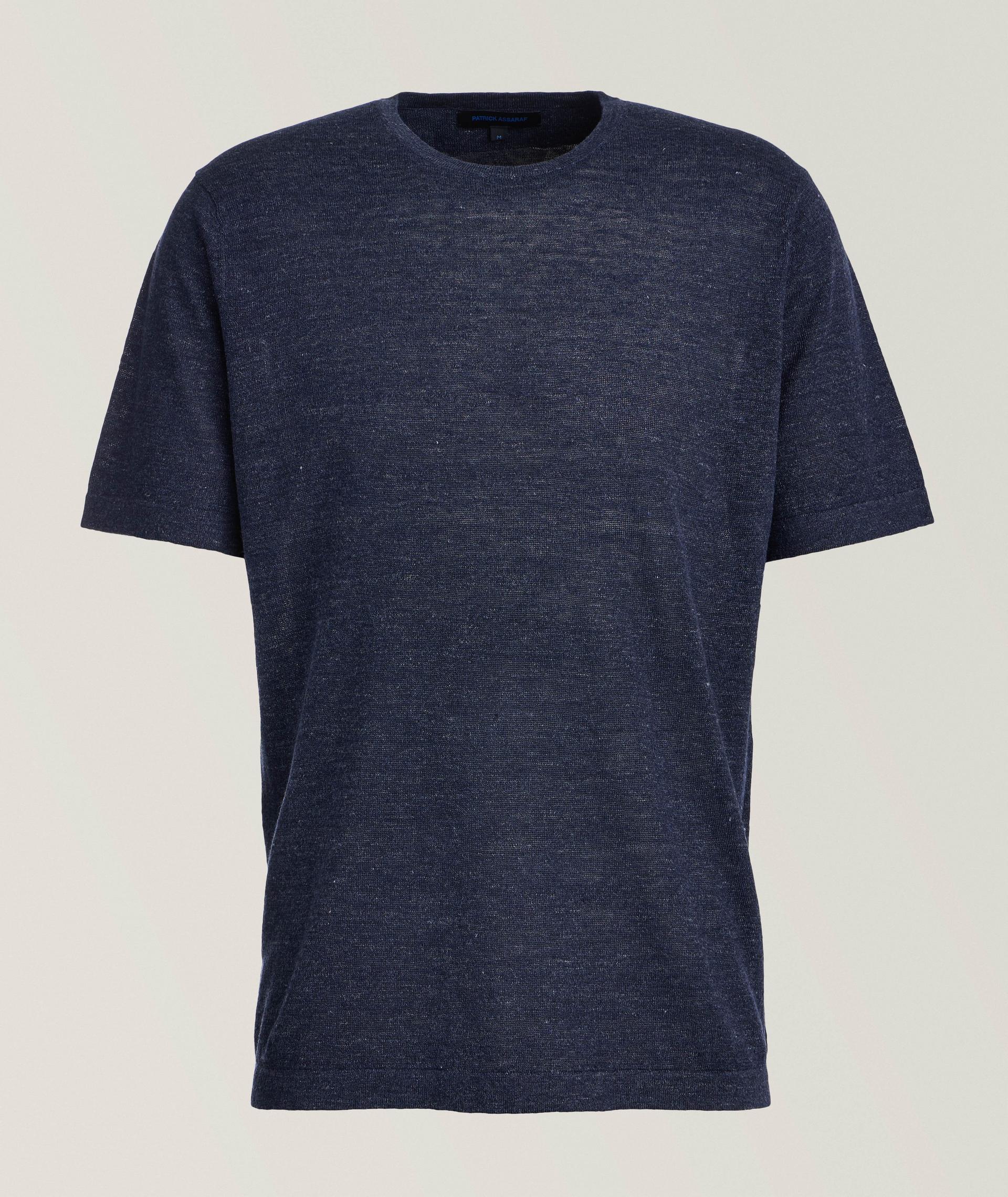Linen-Silk Knit T-Shirt image 0