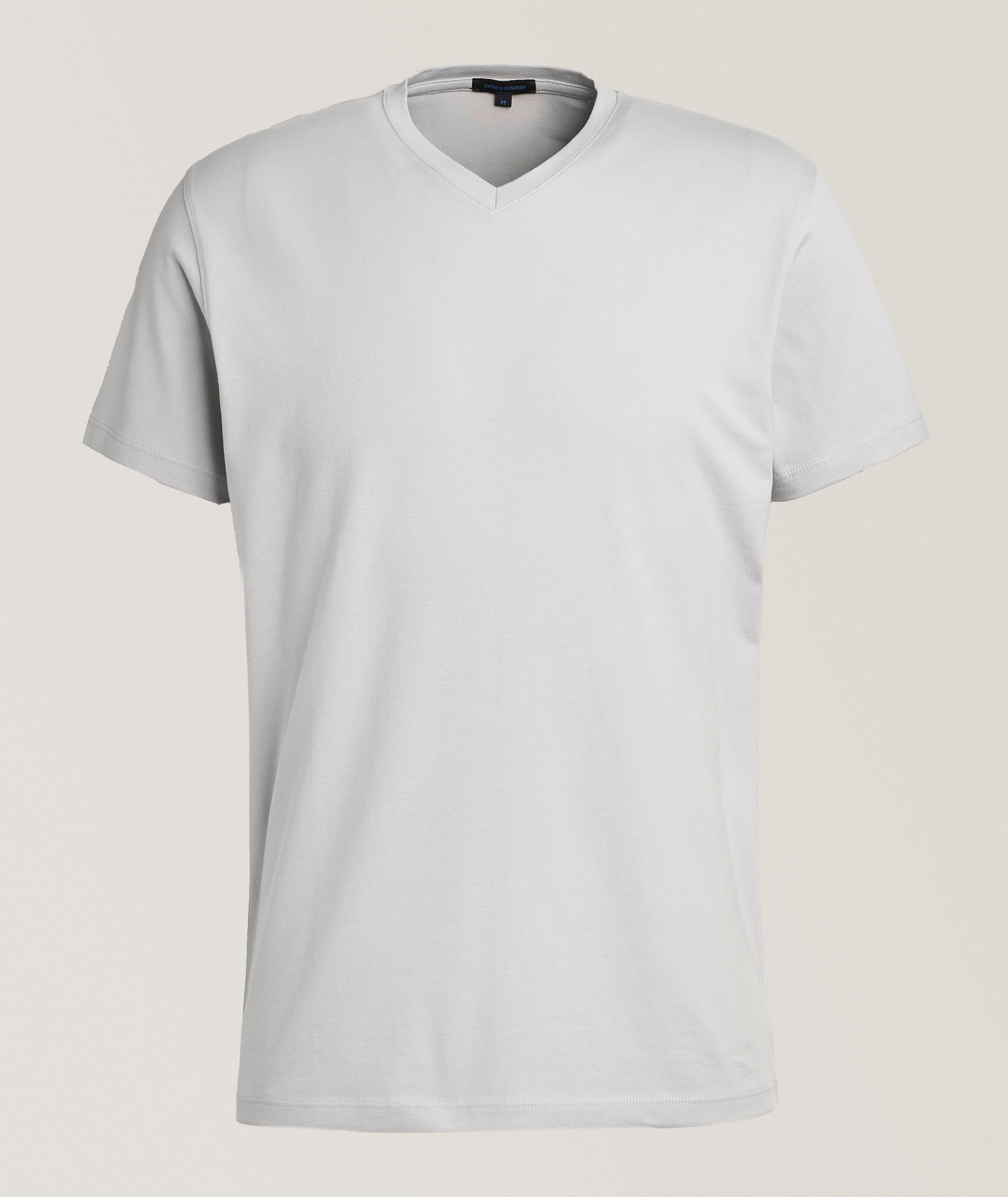 T-shirt en coton pima extensible image 0