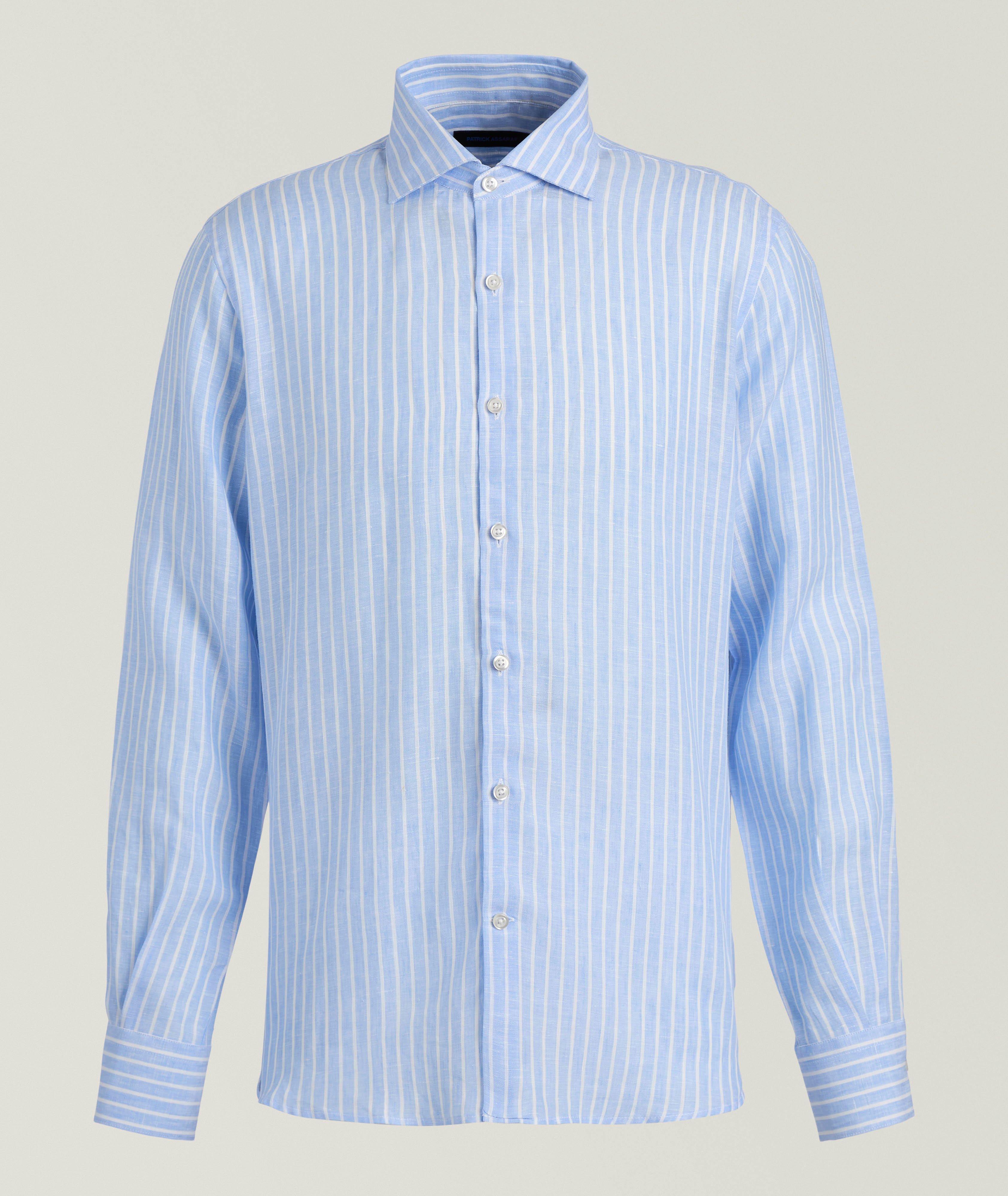 Chemise en lin à rayures image 0