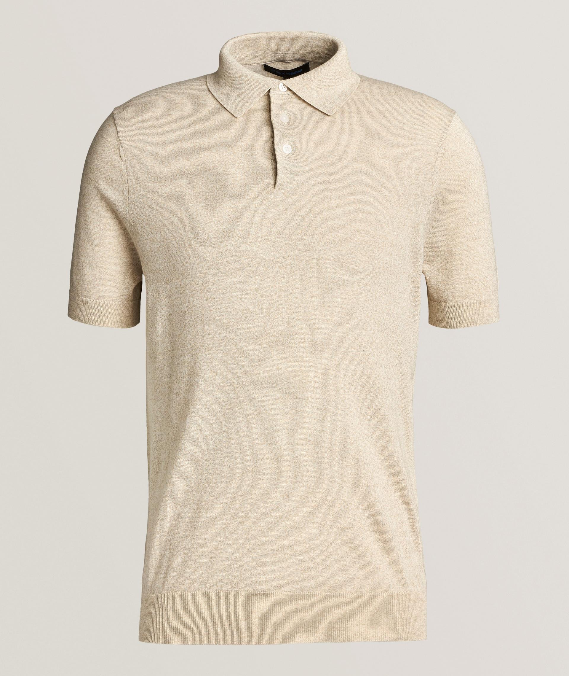 Polo en mélange de coton et de laine mérinos image 0