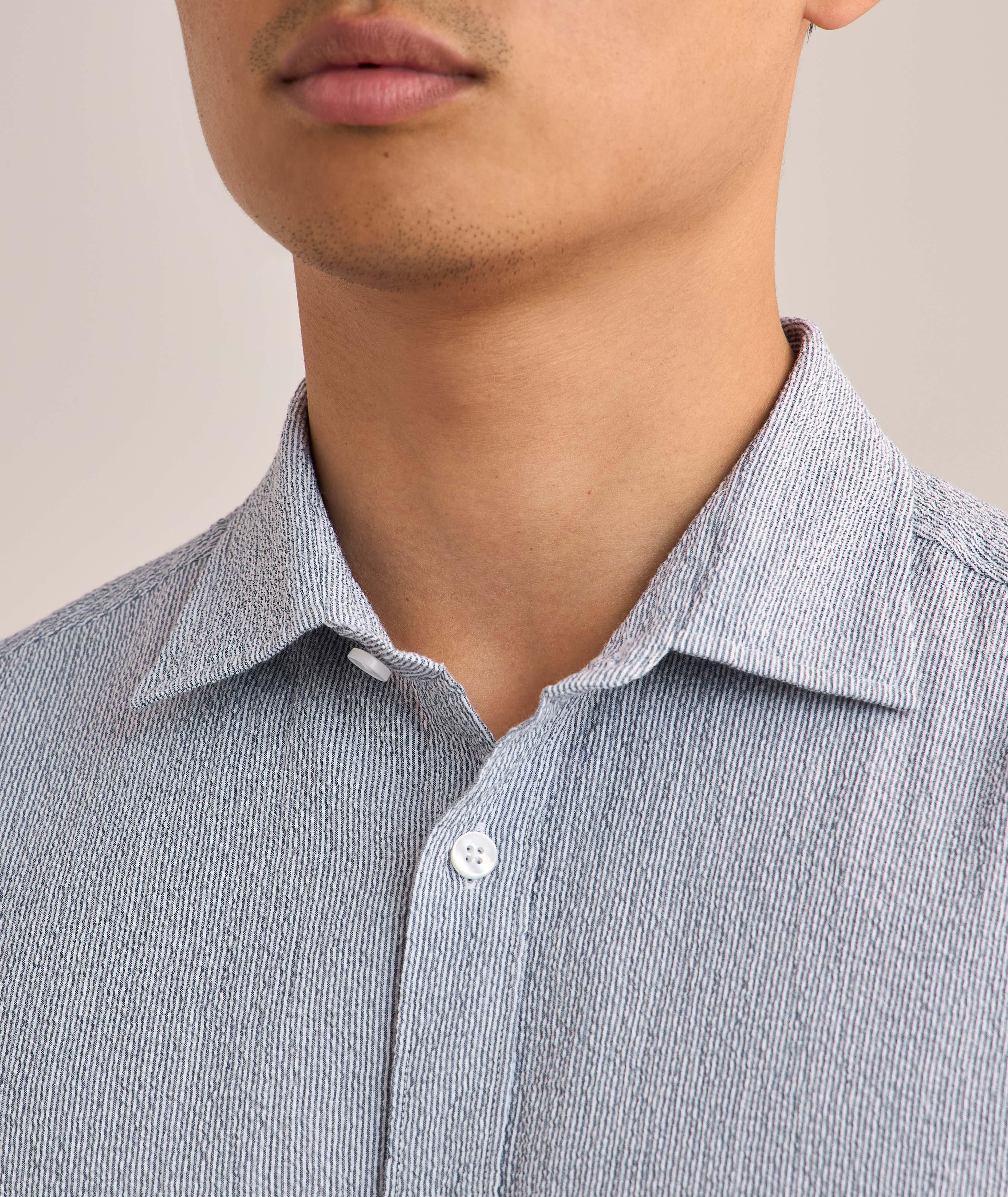 Fine Stripe Seersucker Shirt image 3