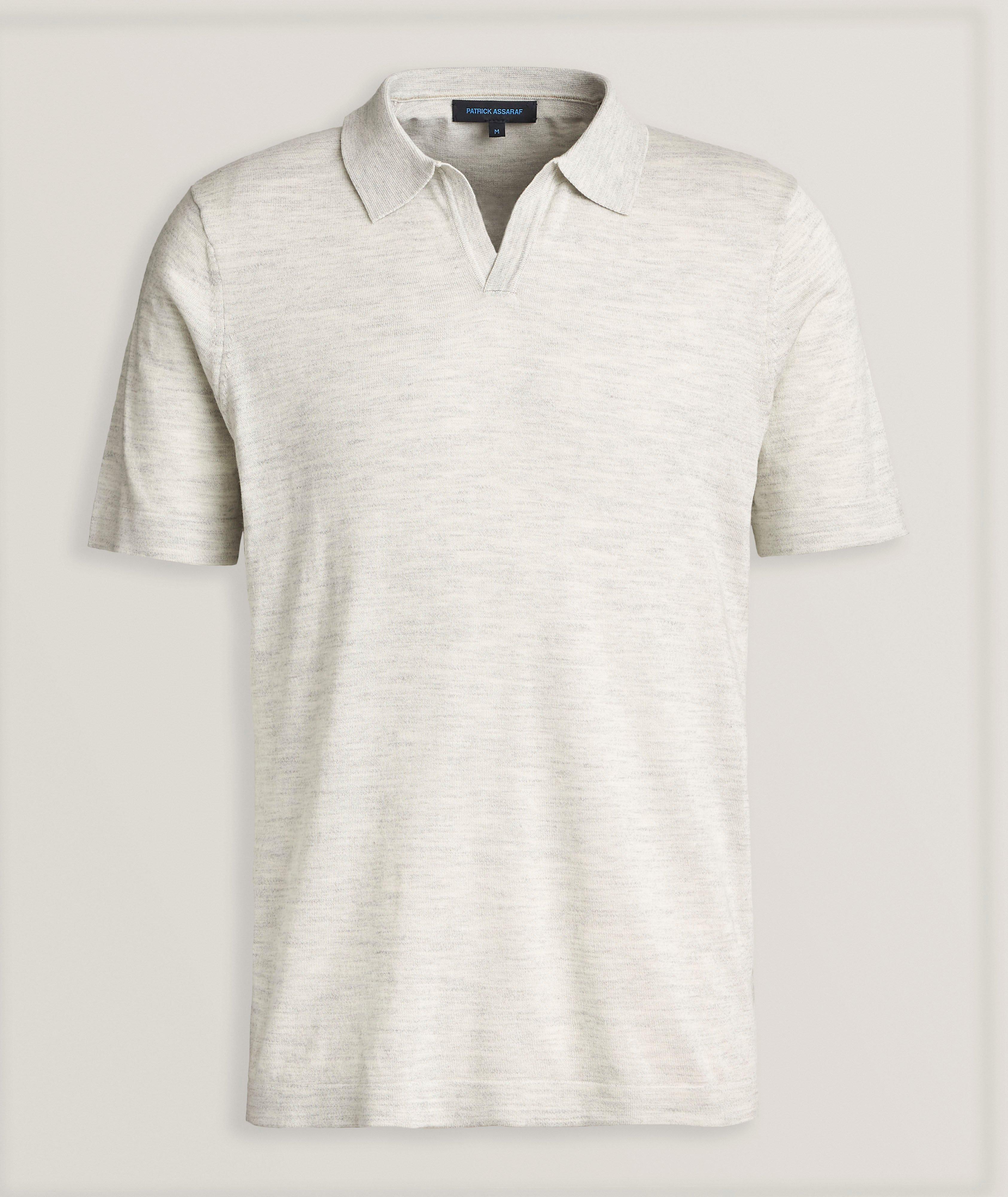 Cotton, Cupro & Merino Wool Polo  image 0