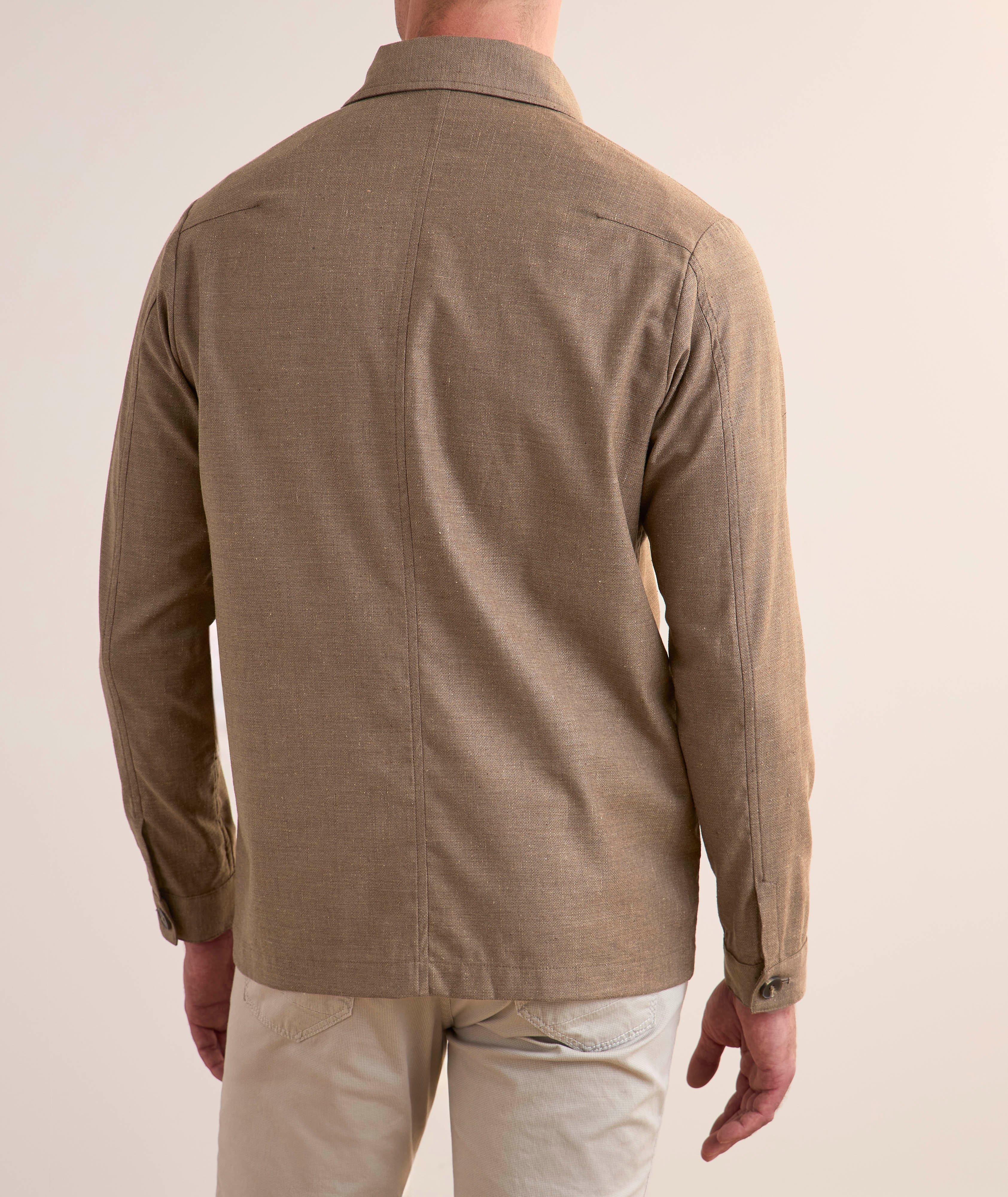 Linen-Wool Blend Shirt Jacket image 2