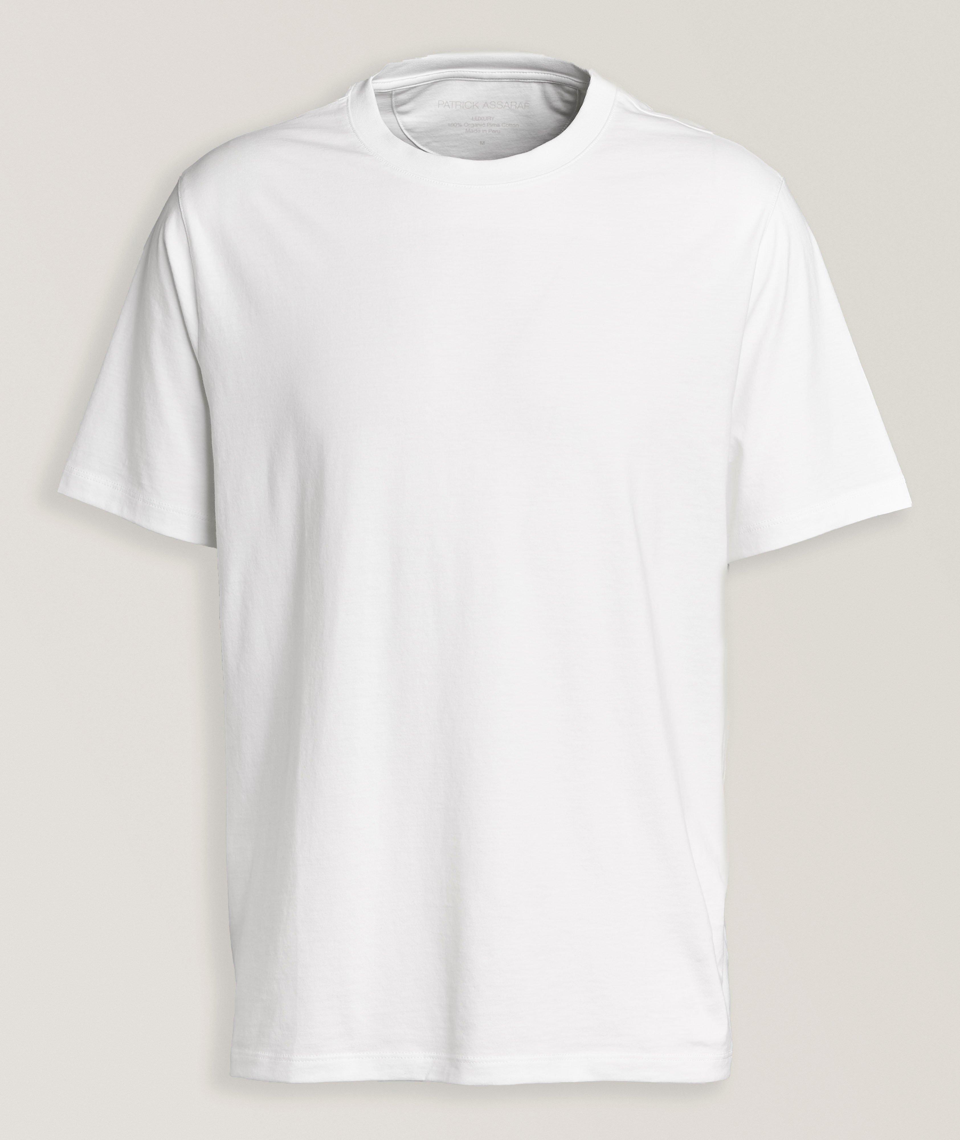 T-shirt en coton pima extensible image 0